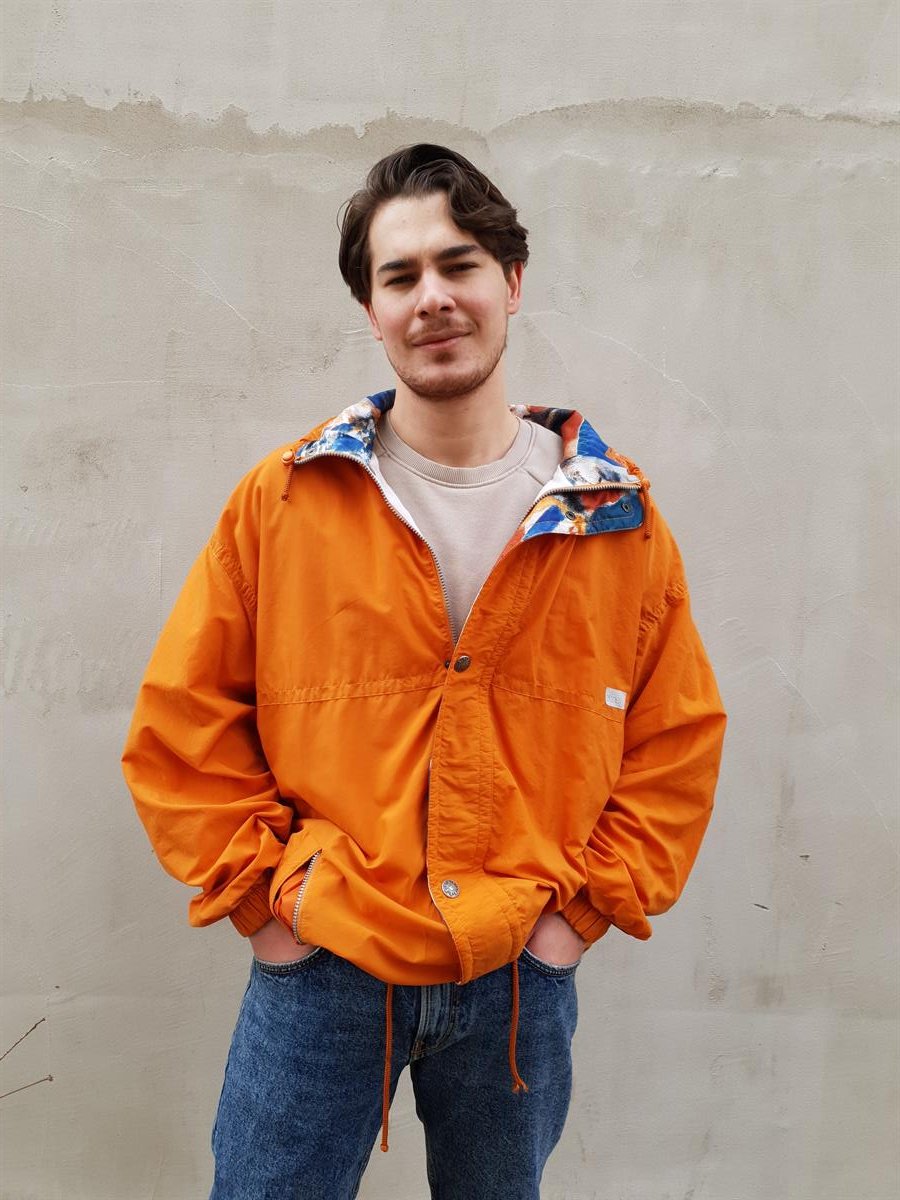 Vintage Turuncu Oversize Mont