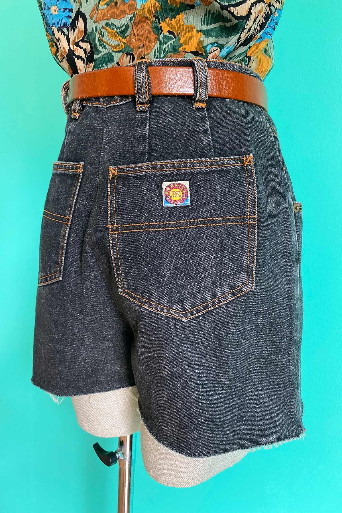 Vintage Yüksek Bel Jean Şort