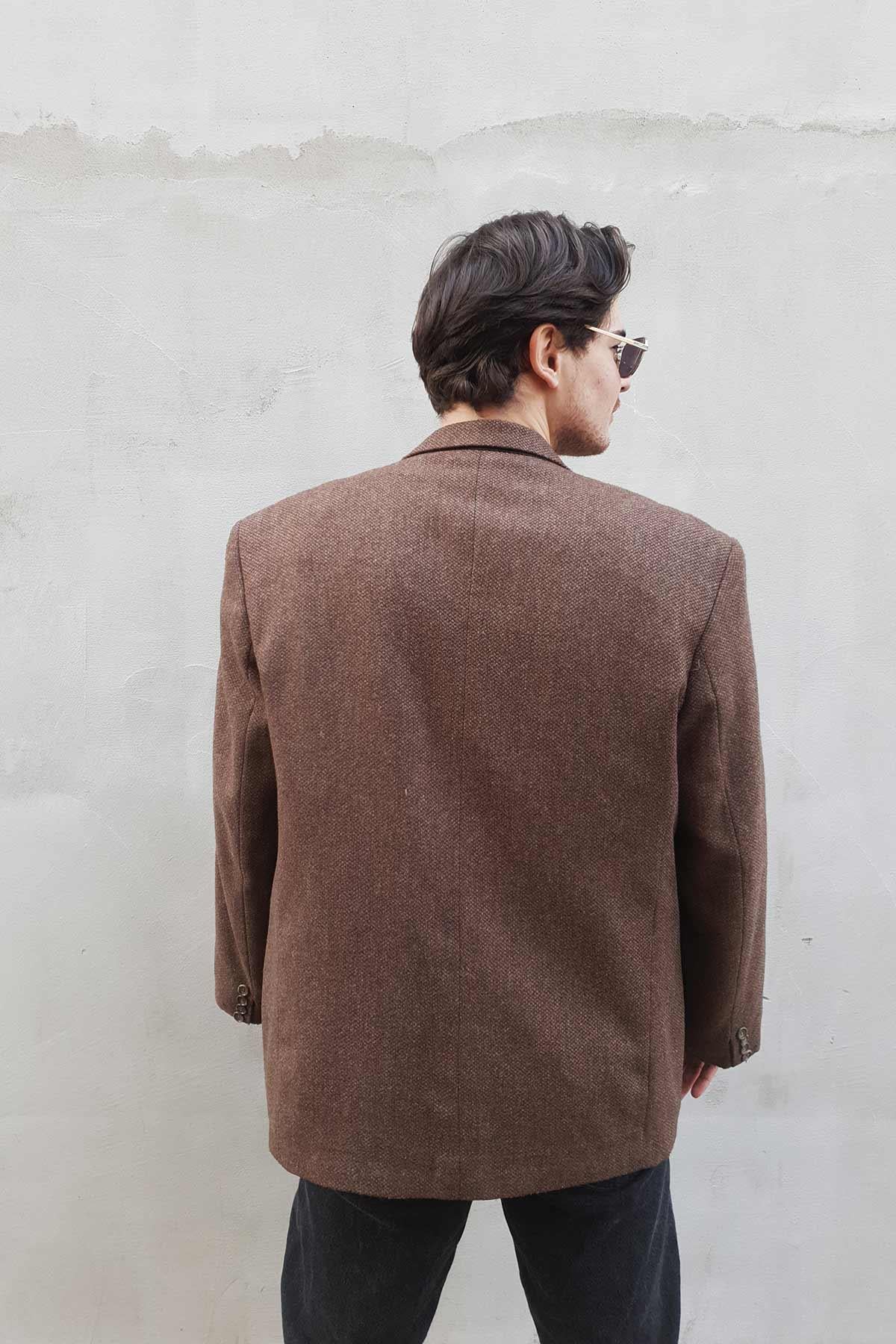 Vintage Yün Kaşe Blazer Ceket