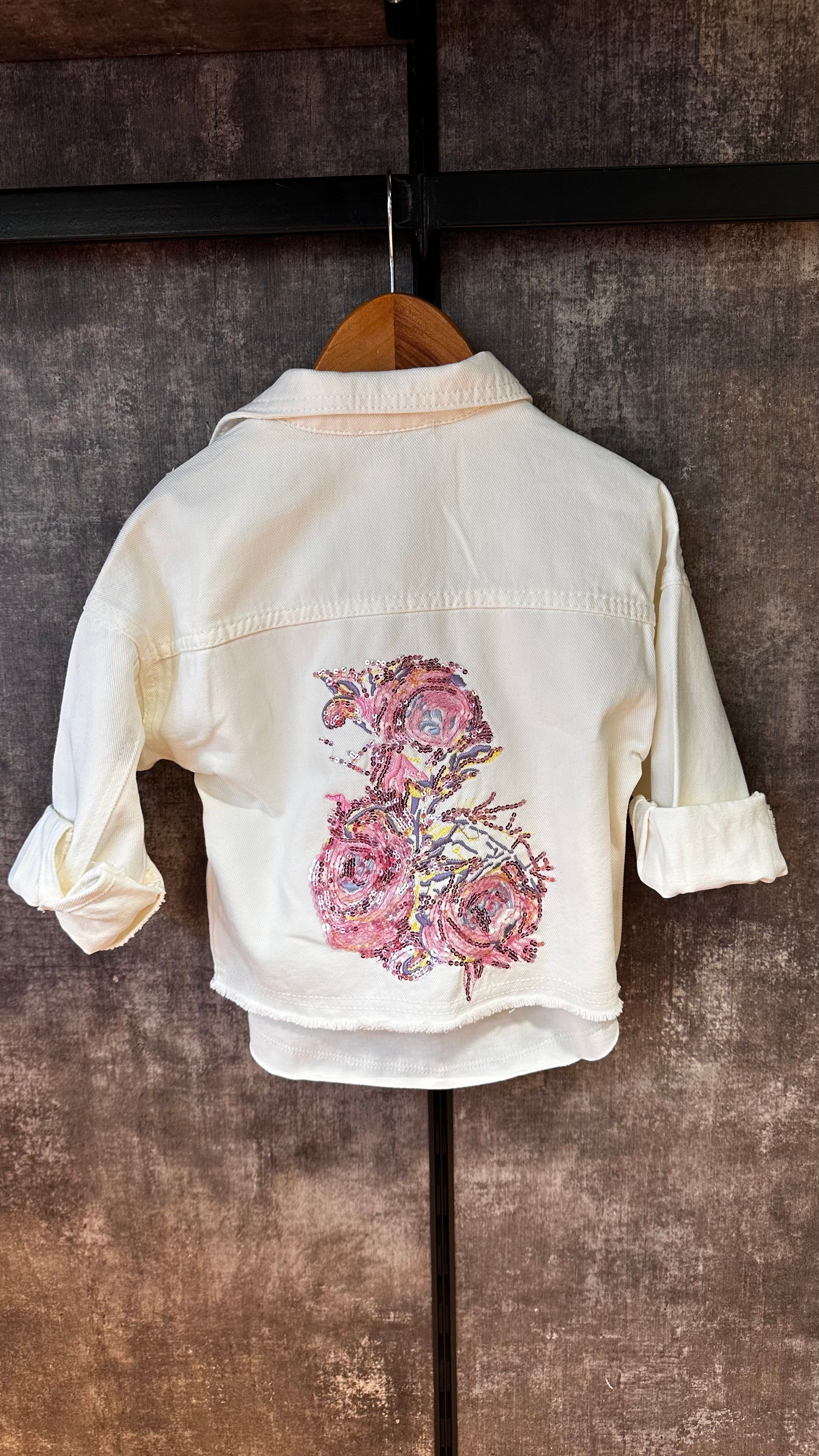 Flora Işıltı Ceket TshirtÇOCUKCABUTİK