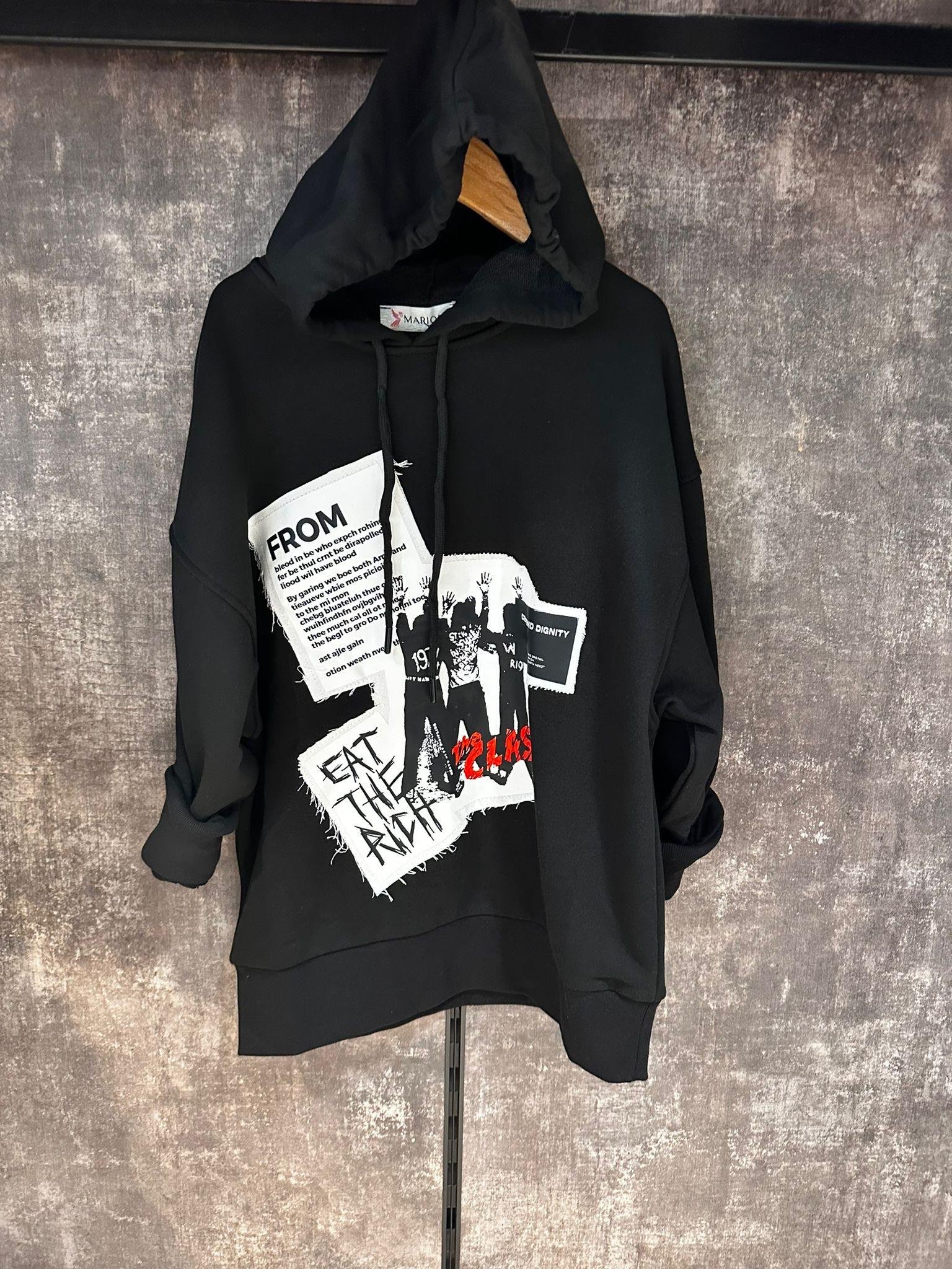 From Siyah Kapşonlu Sweat ÇOCUKCABUTİK