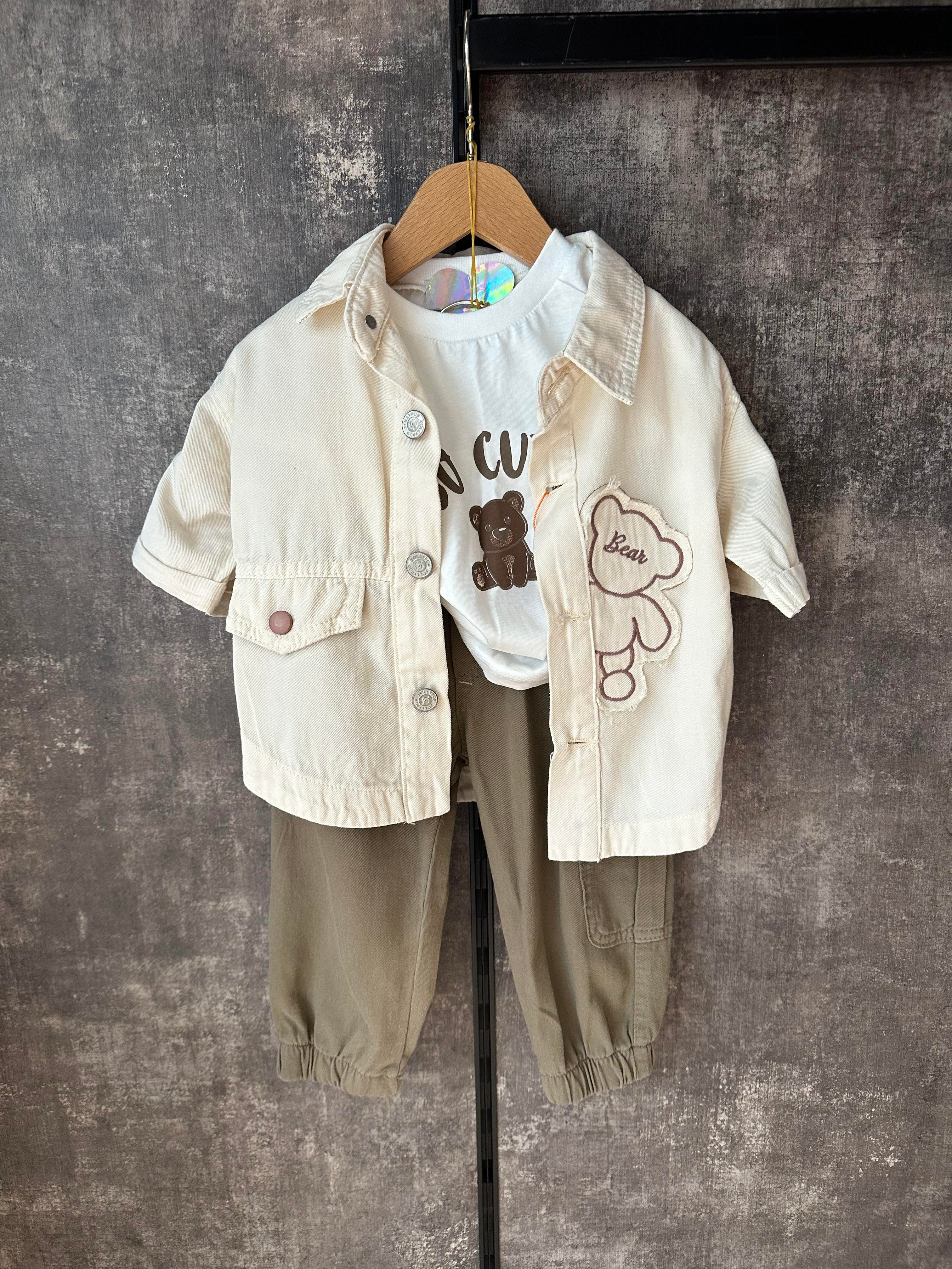 KAHVE TEDDY TAKIM(1234)ÇOCUKCABUTİK
