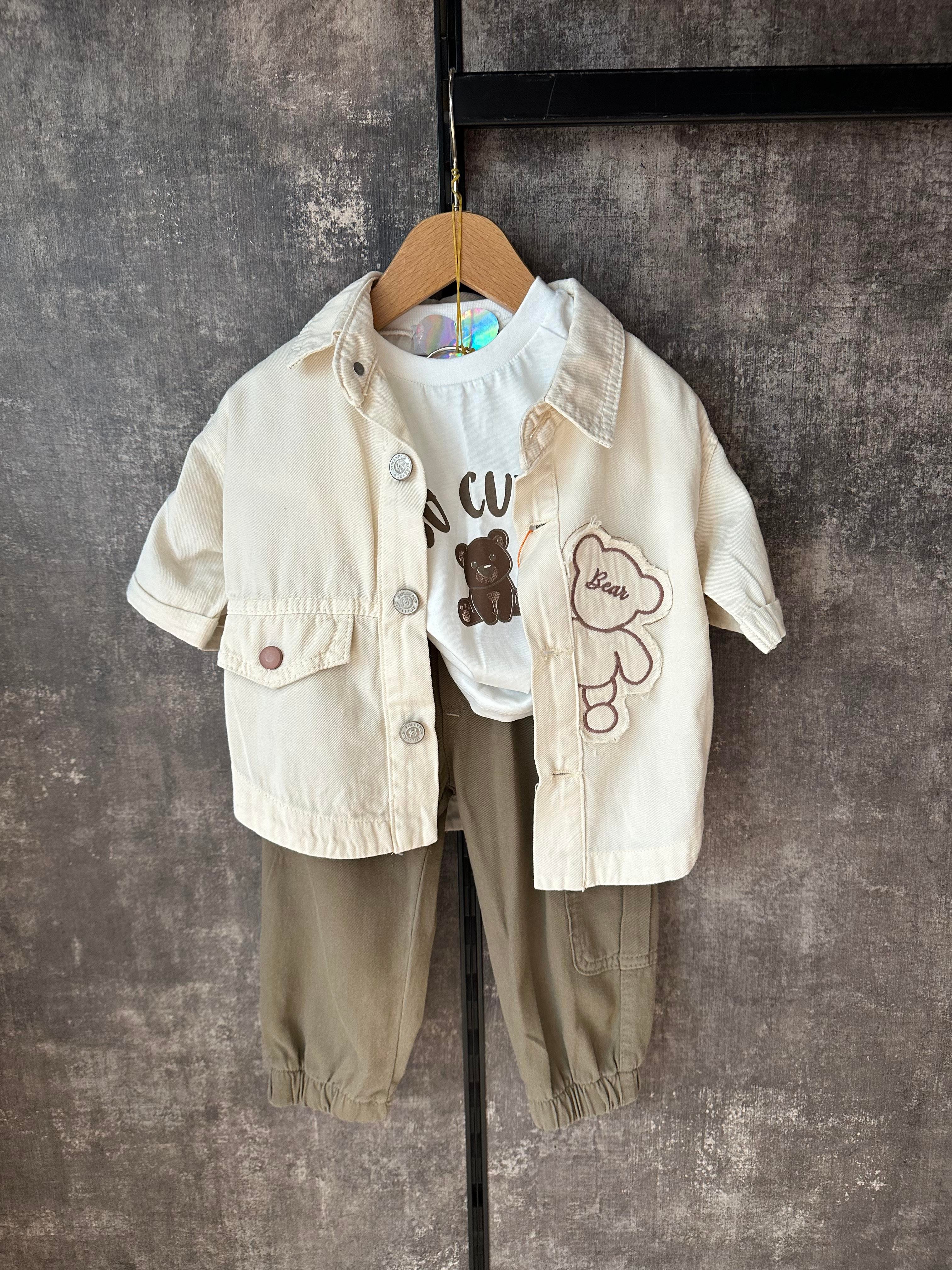 KAHVE TEDDY TAKIM(1234)ÇOCUKCABUTİK