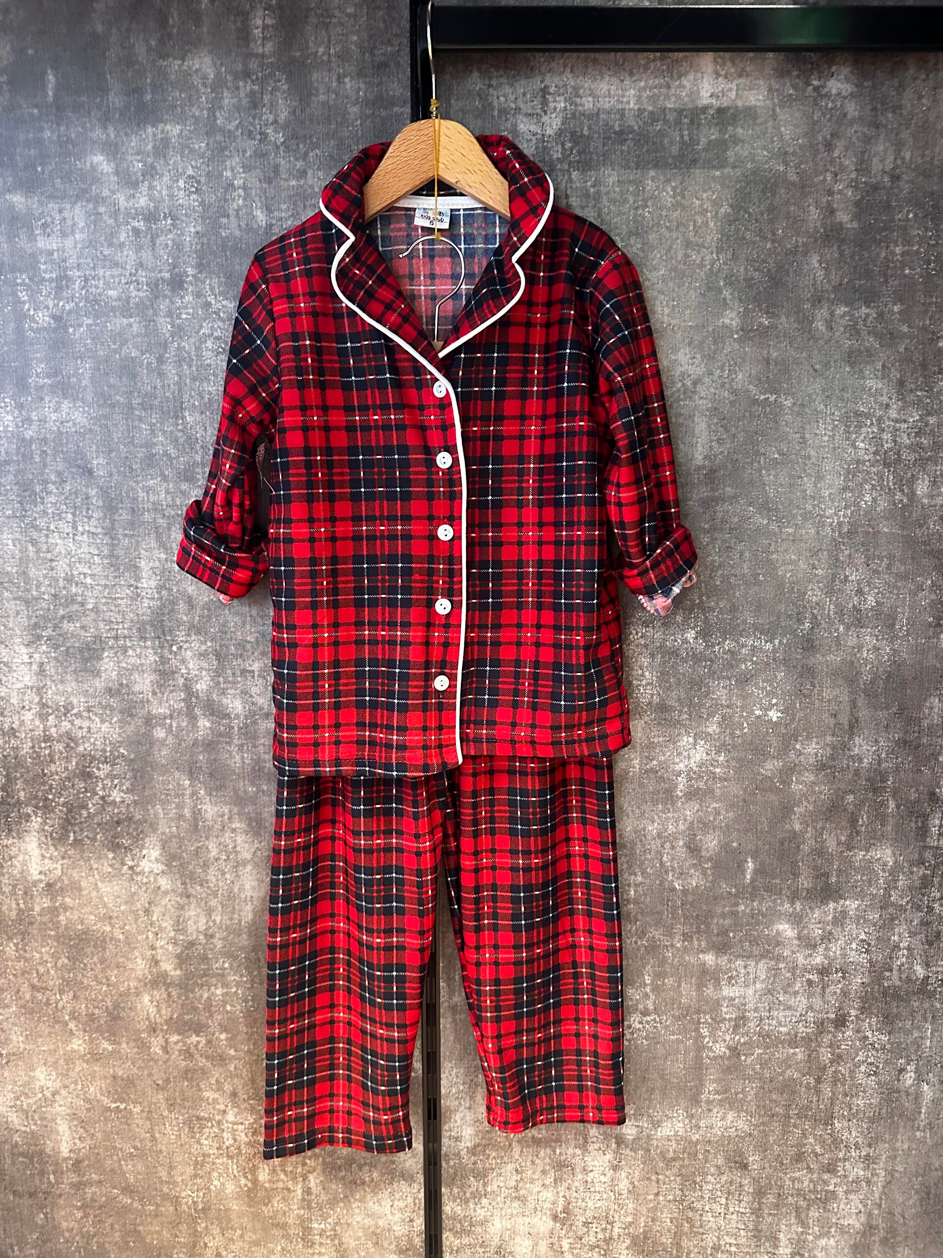 Kırmızı Ekose Pijama TakımıÇOCUKCABUTİK