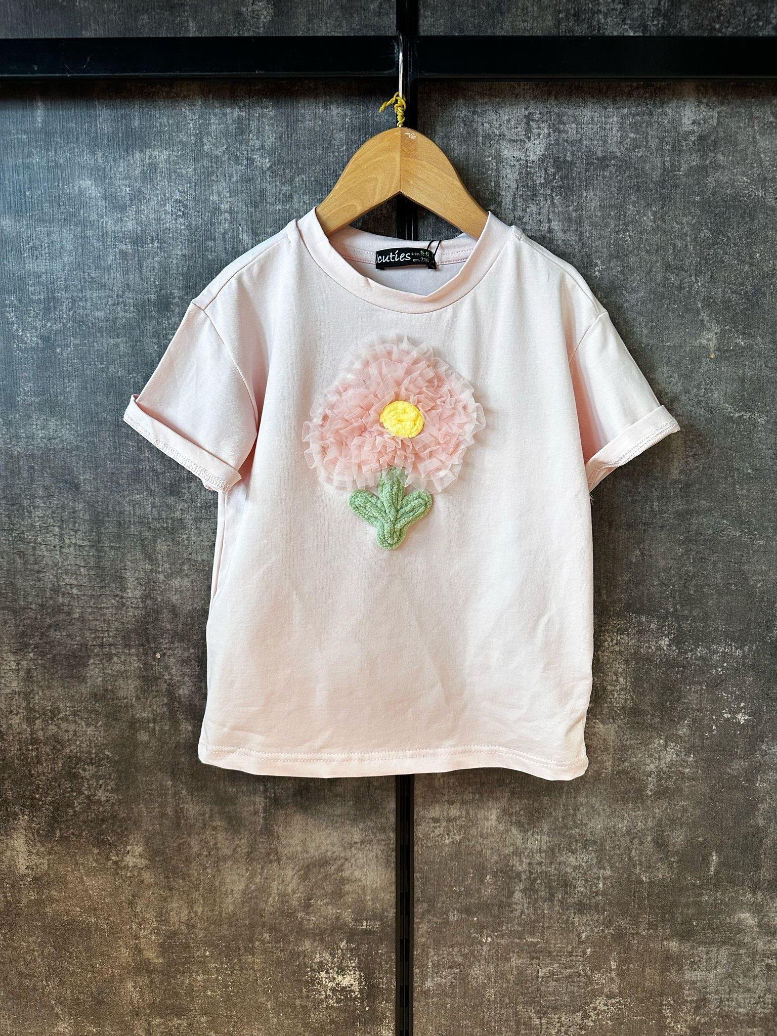 Pembe Papatya TshirtÇOCUKCABUTİK