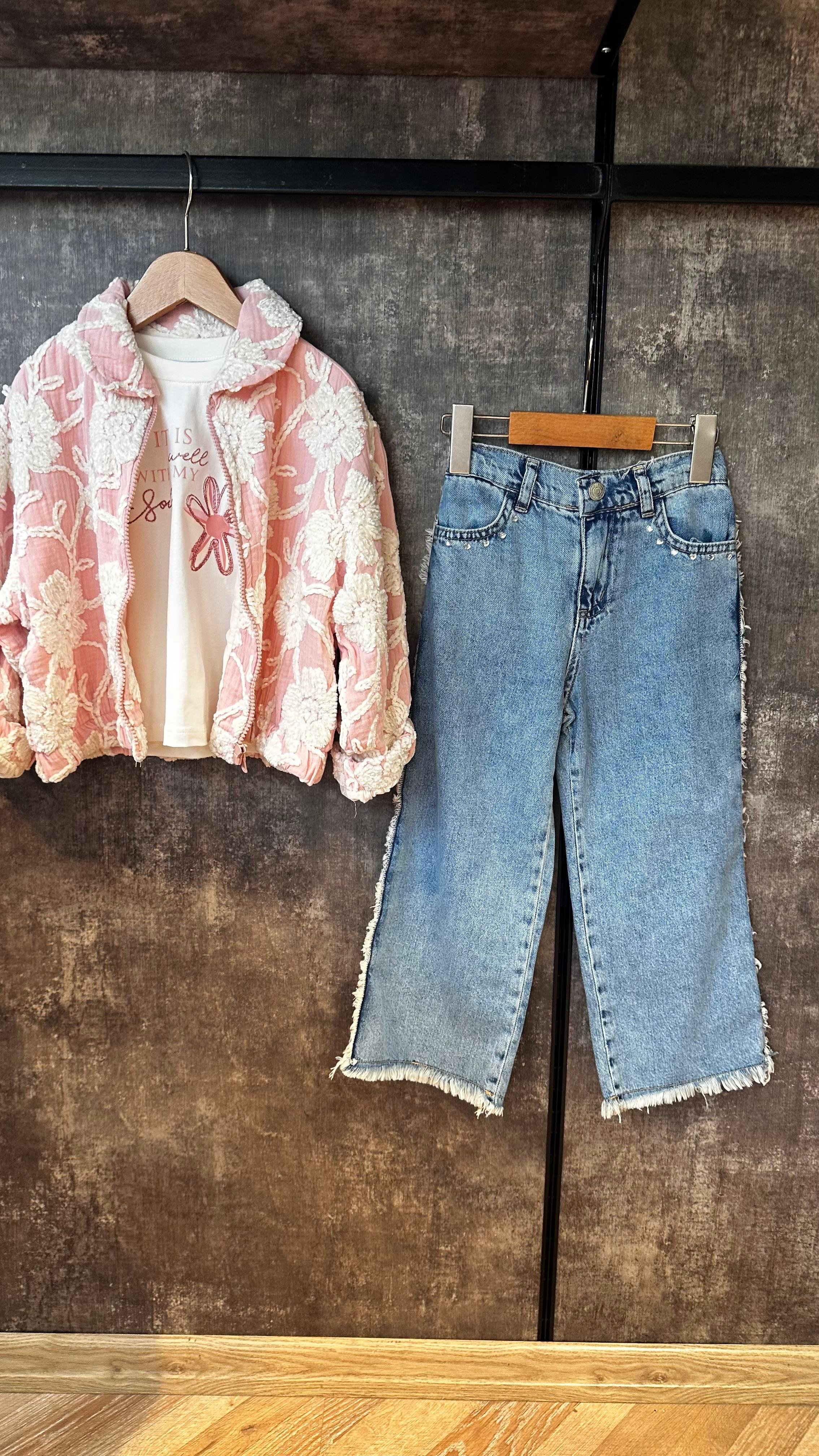 Pink Jean Üçlü TakımÇOCUKCABUTİK