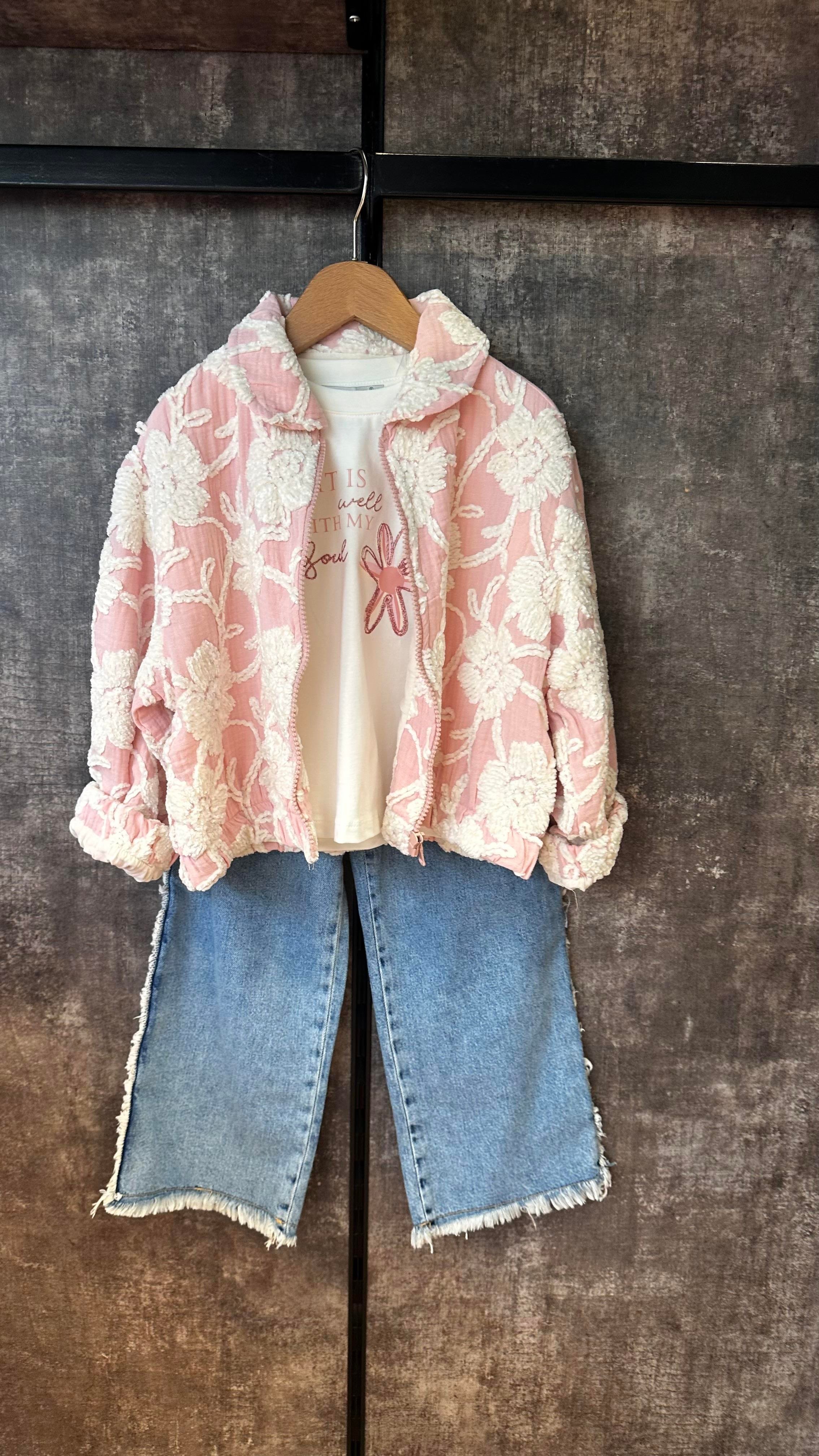 Pink Jean Üçlü TakımÇOCUKCABUTİK