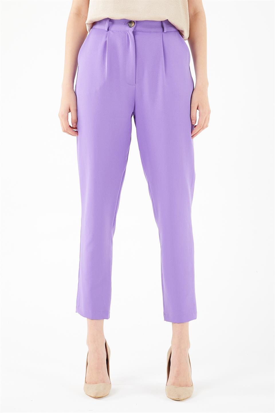 LİLA DOUBLE  DAR PAÇA PANTOLON