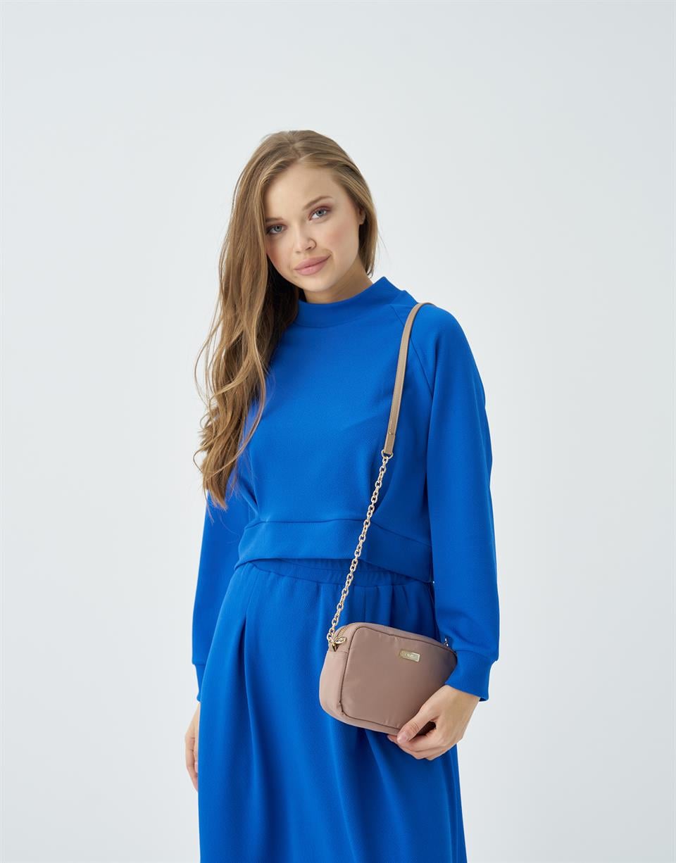 SAKS PİLE DETAYLI KADIN ETEKLİ TAKIM