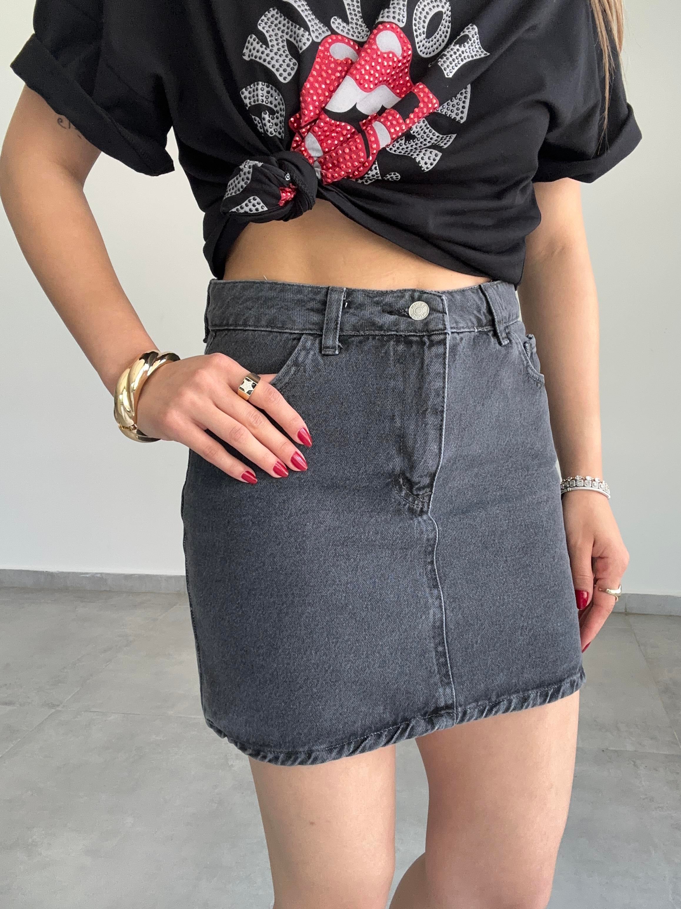 5 Cepli Denim Etek