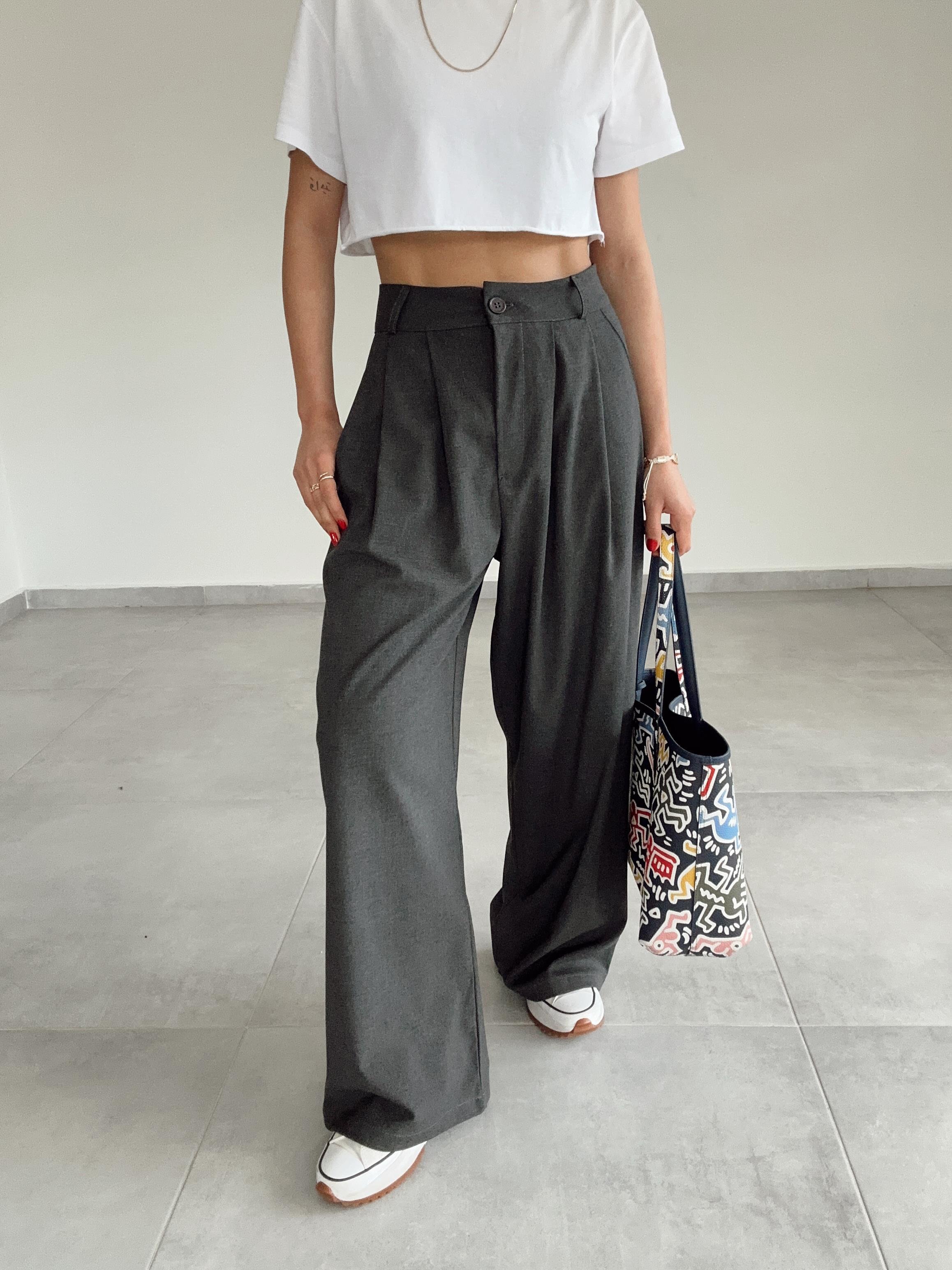 Antrasit Klasik Pantolon