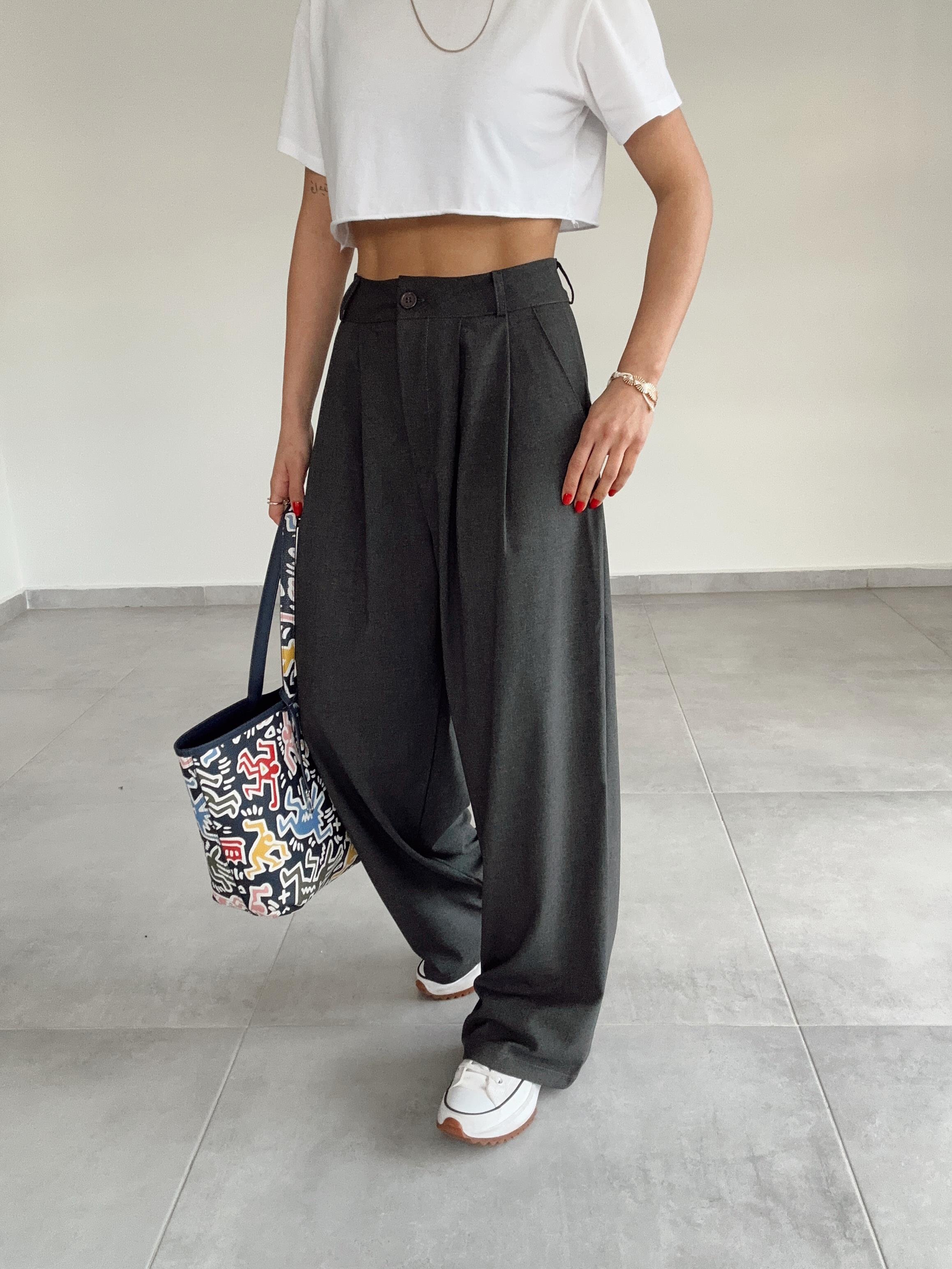 Antrasit Klasik Pantolon