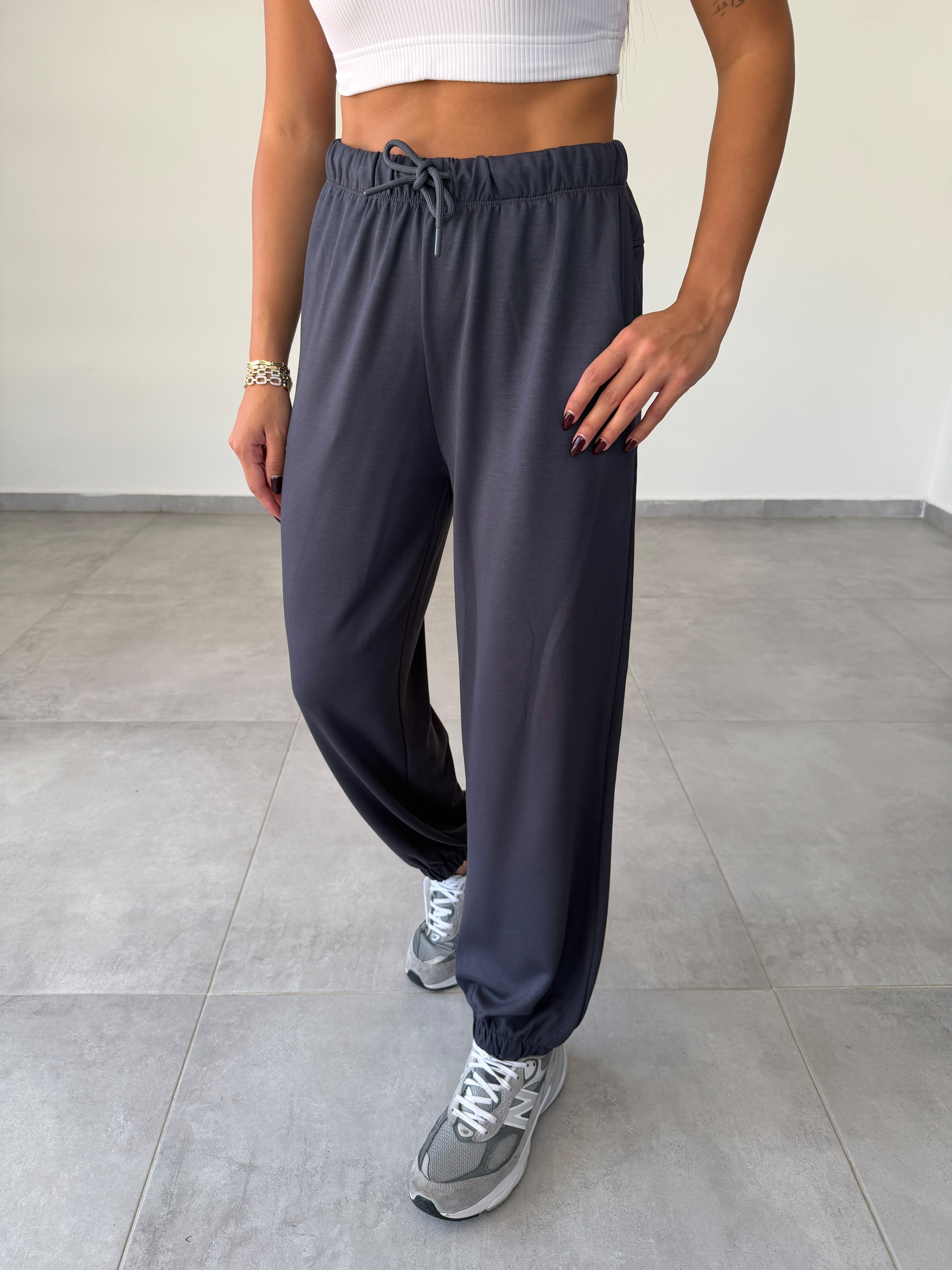 Antrasit Modal Jogger Eşofman
