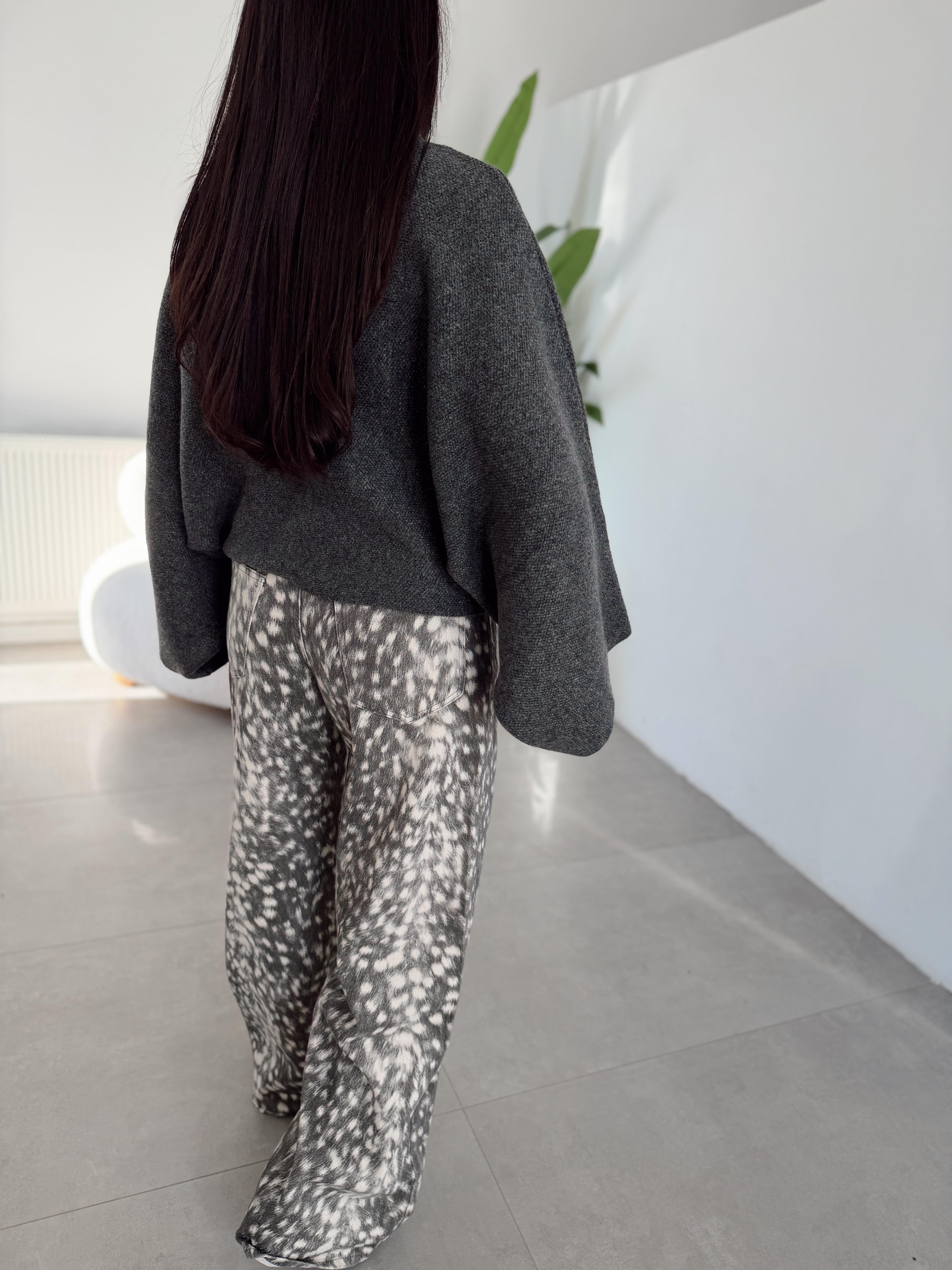 Antrasit Oversize Kazak