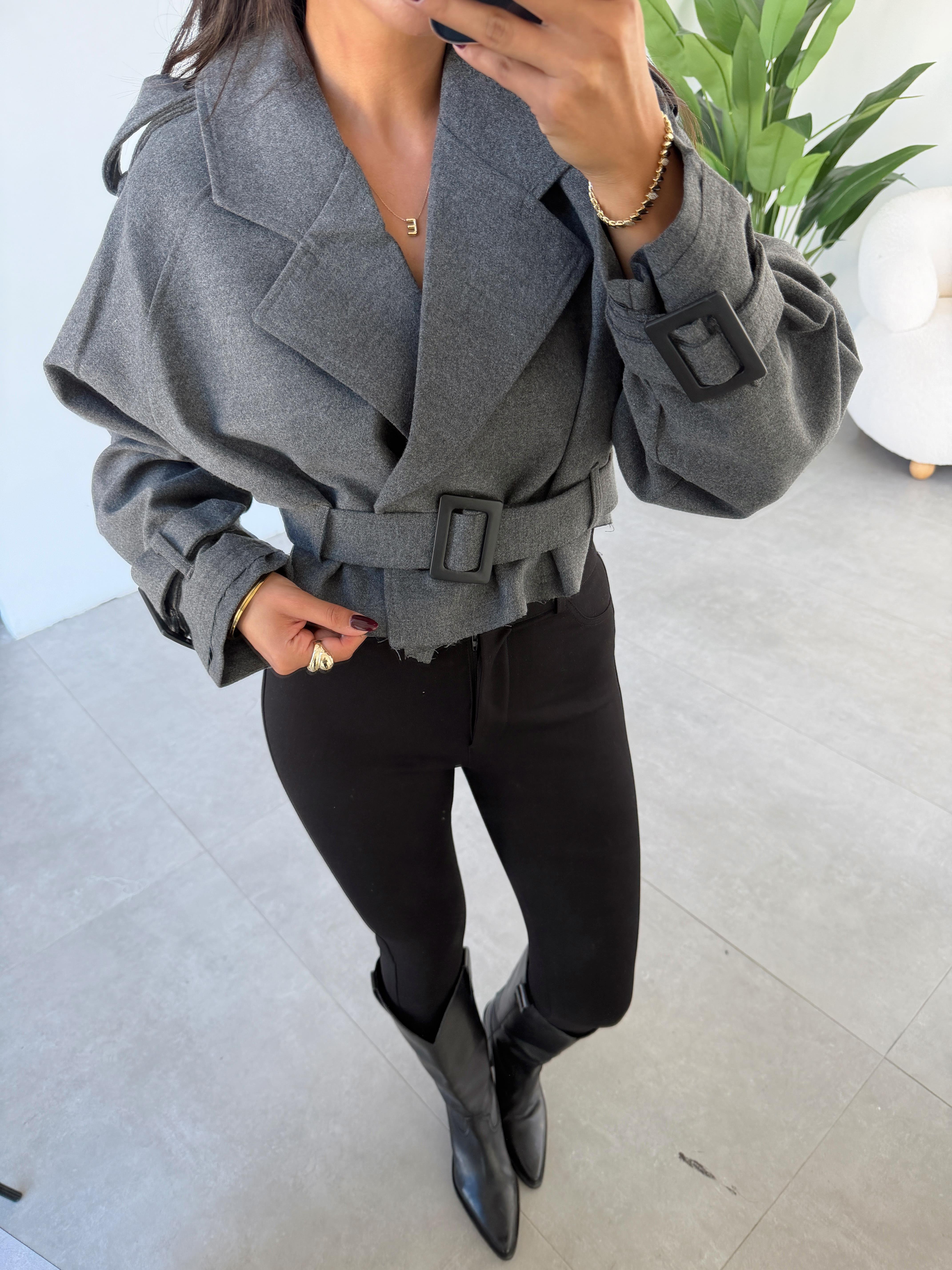 Antrasit Reglan Kol Ceket