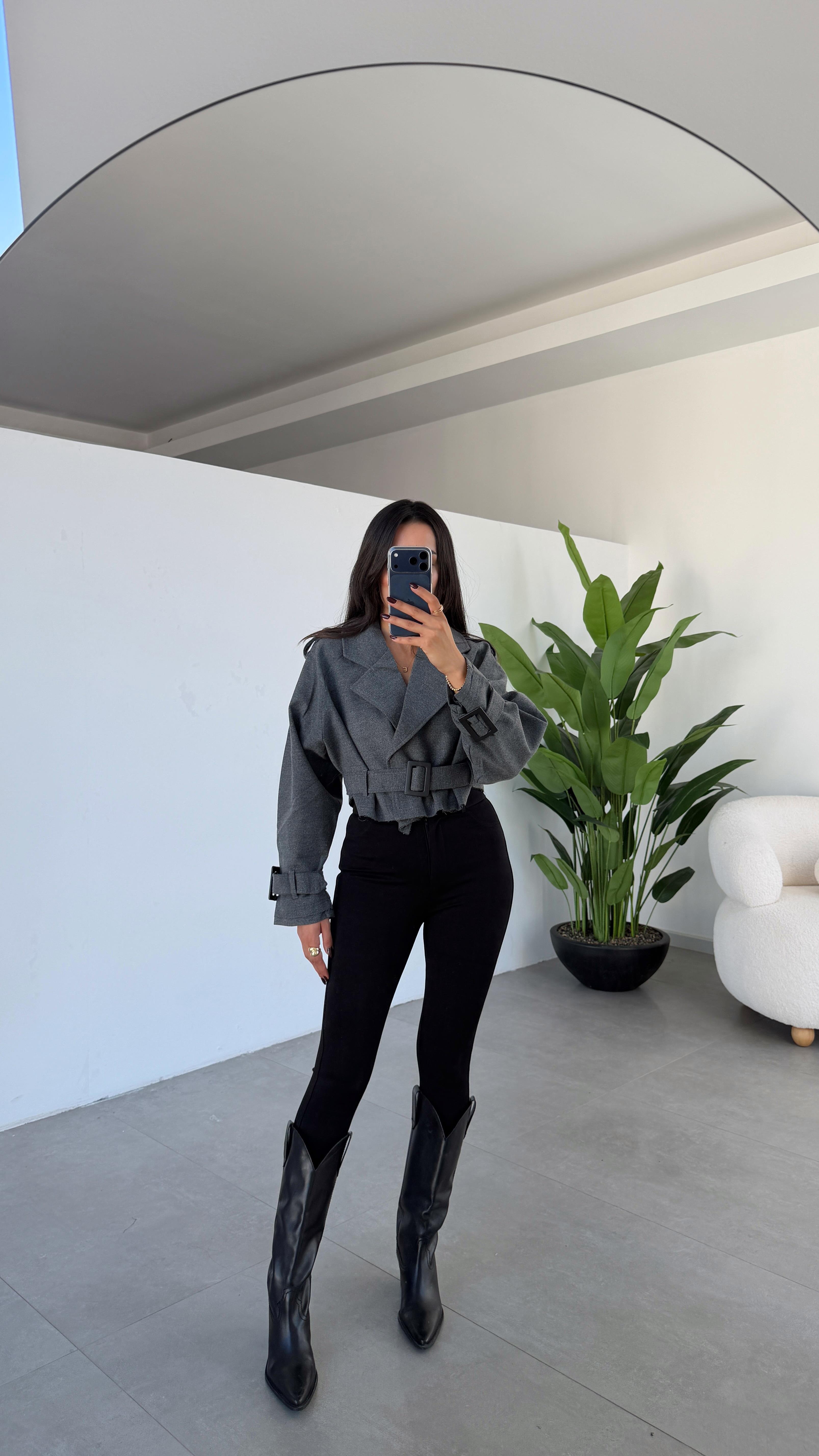 Antrasit Reglan Kol Ceket