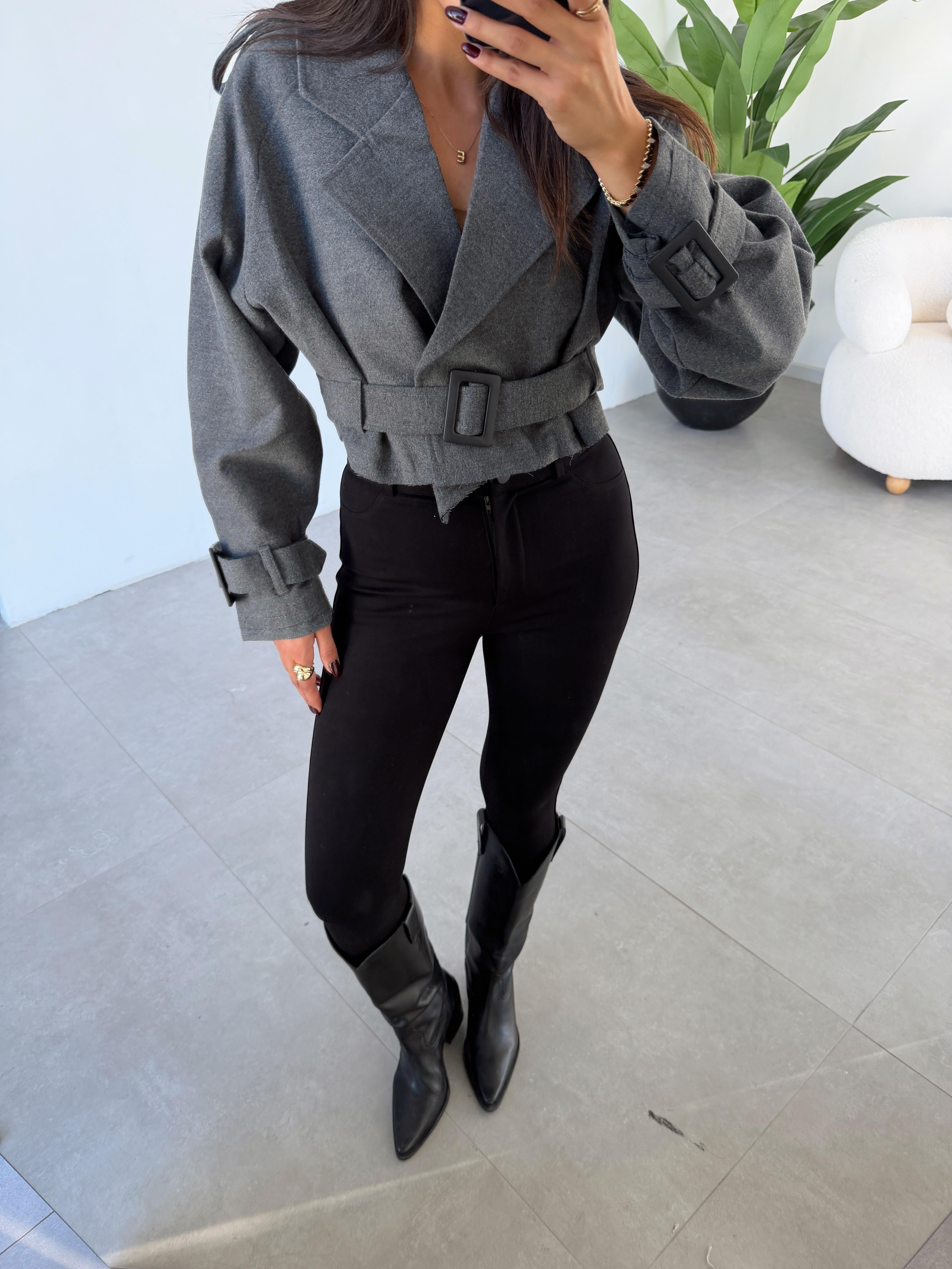 Antrasit Reglan Kol Ceket