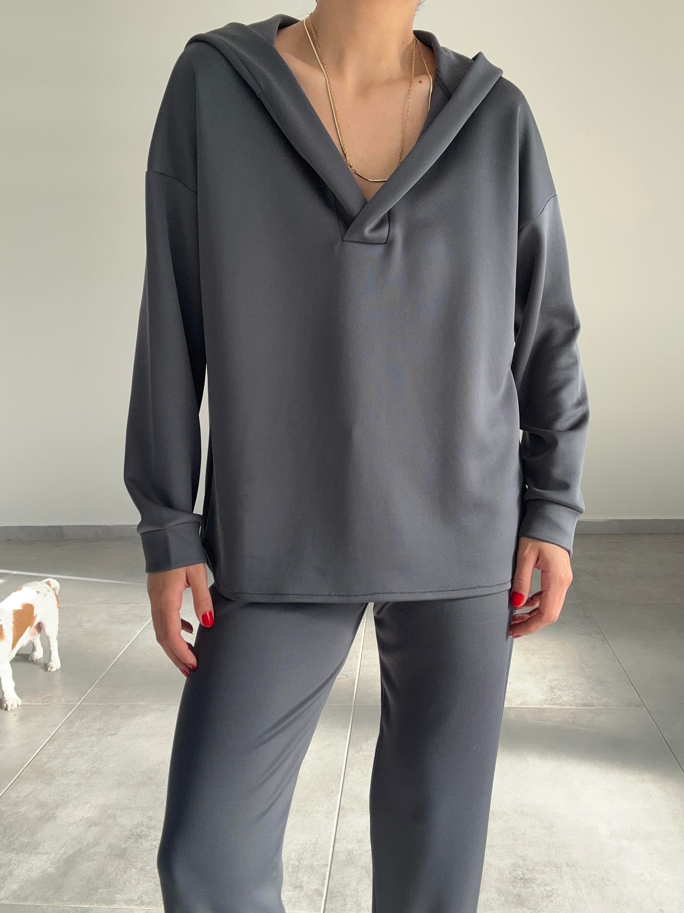 Antrasit Scuba Sweatshirt