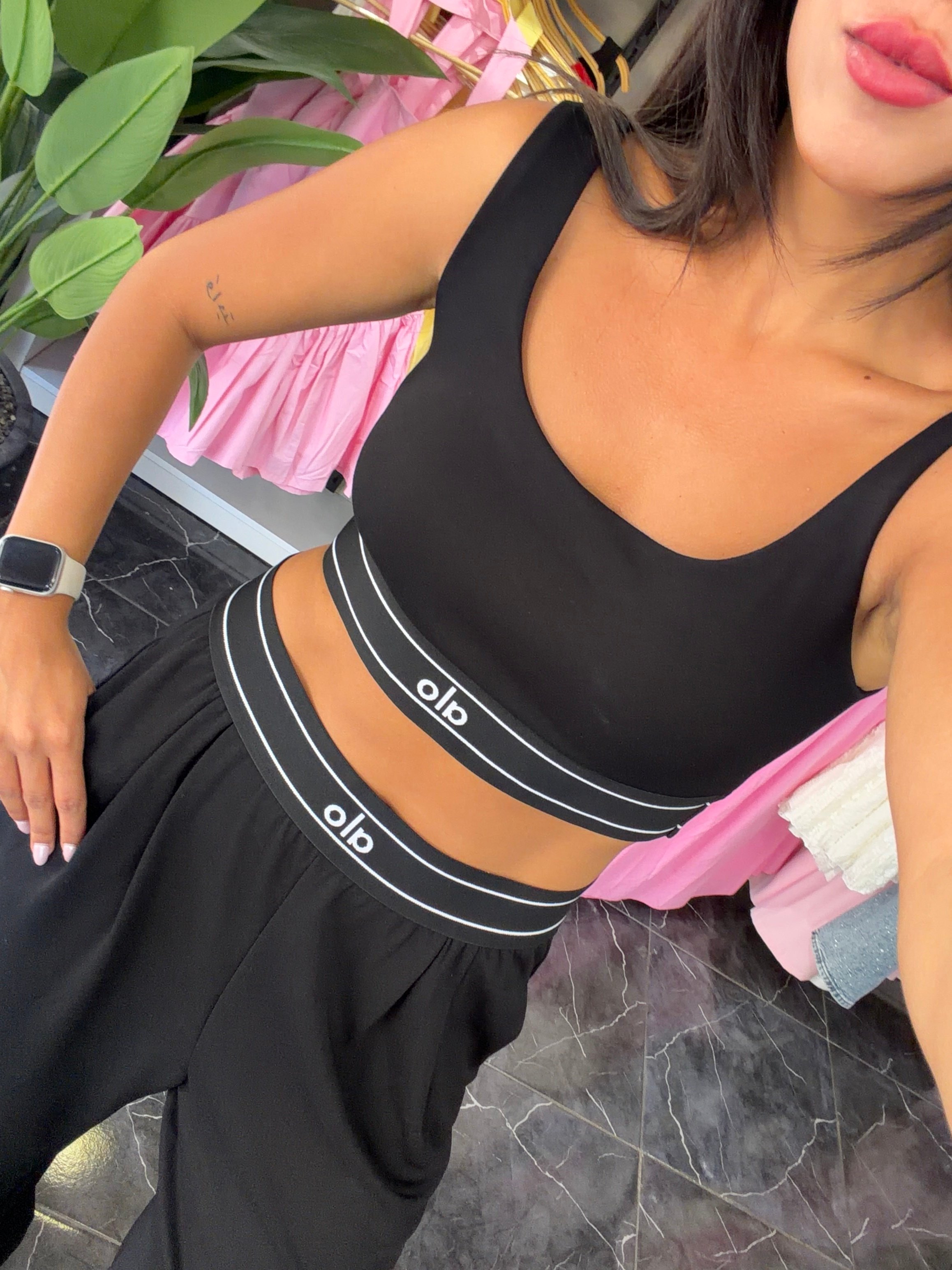 Ao Siyah Crop Pantolon Takım