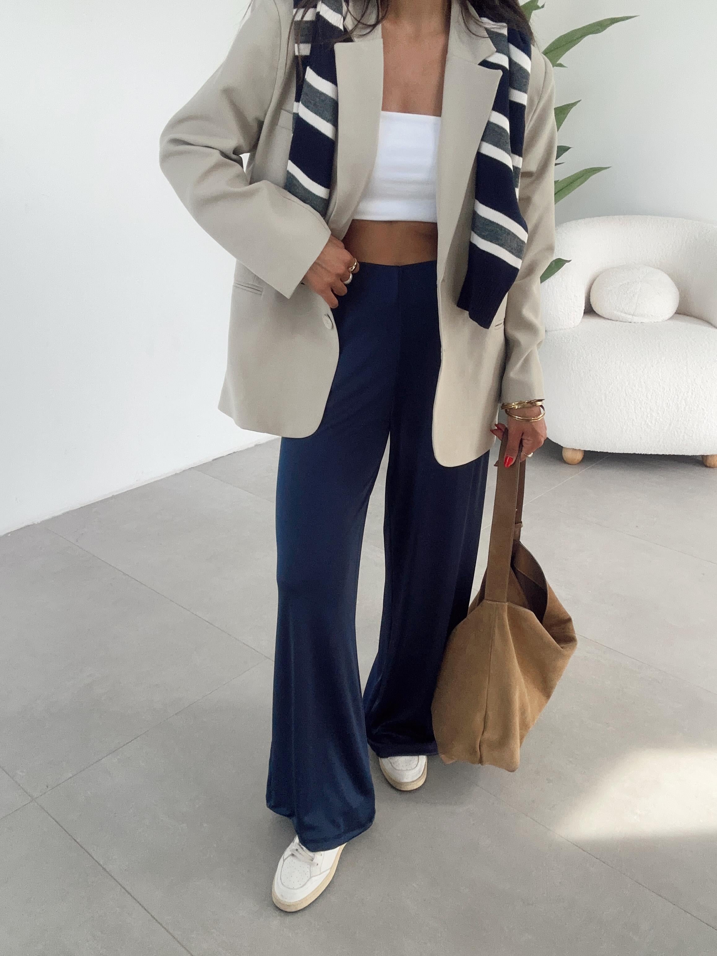 Bej Oversize Blazer Ceket