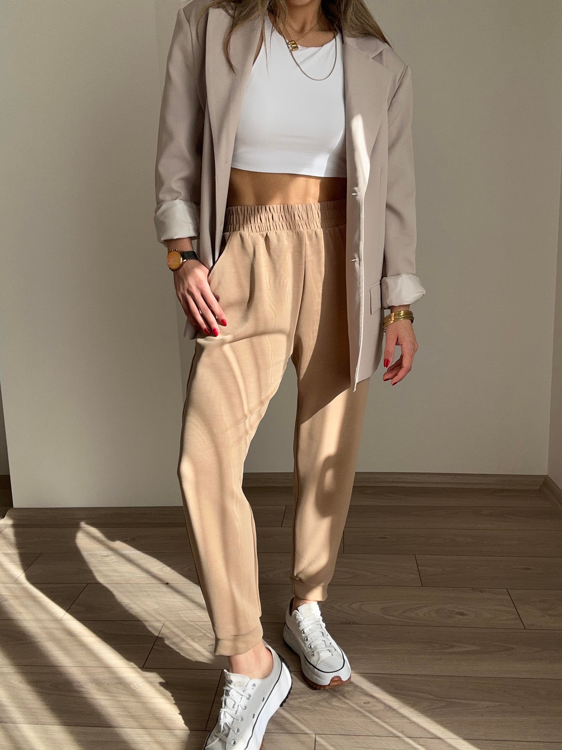 Bej Poliviskon Ceket