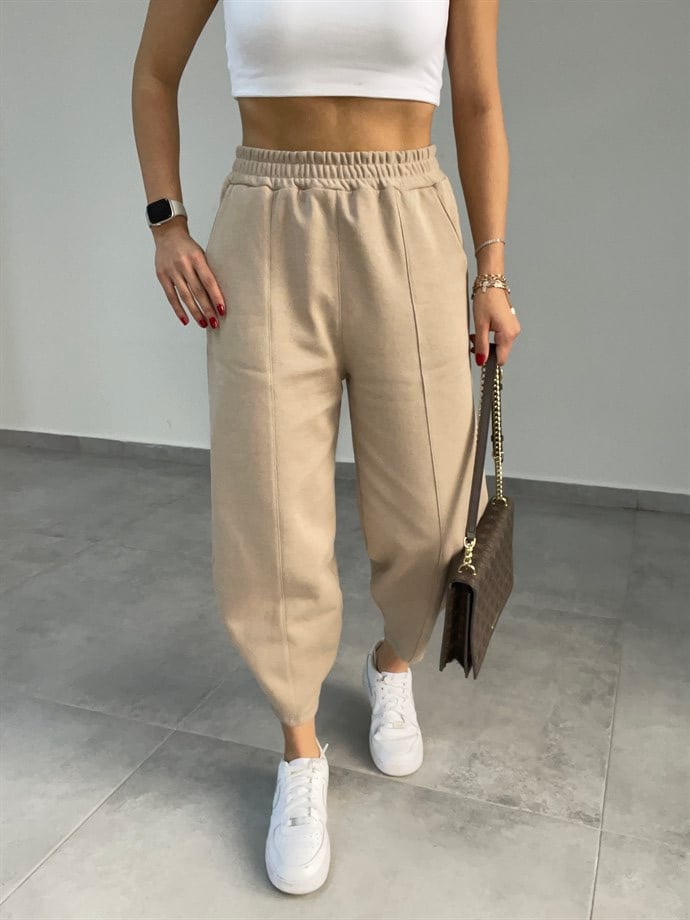 Bej Şalvar Eşofman