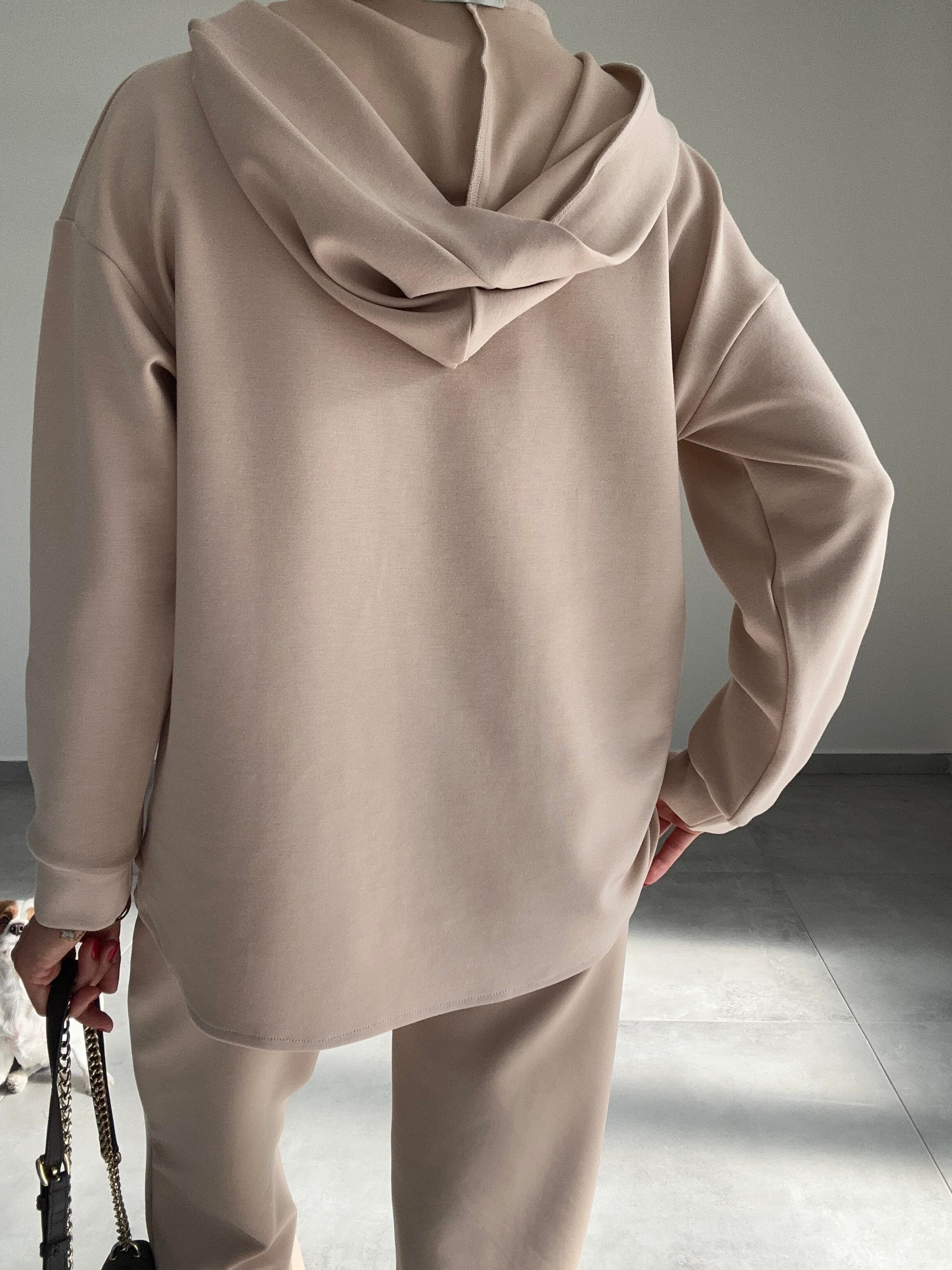 Bej Scuba Sweatshirt