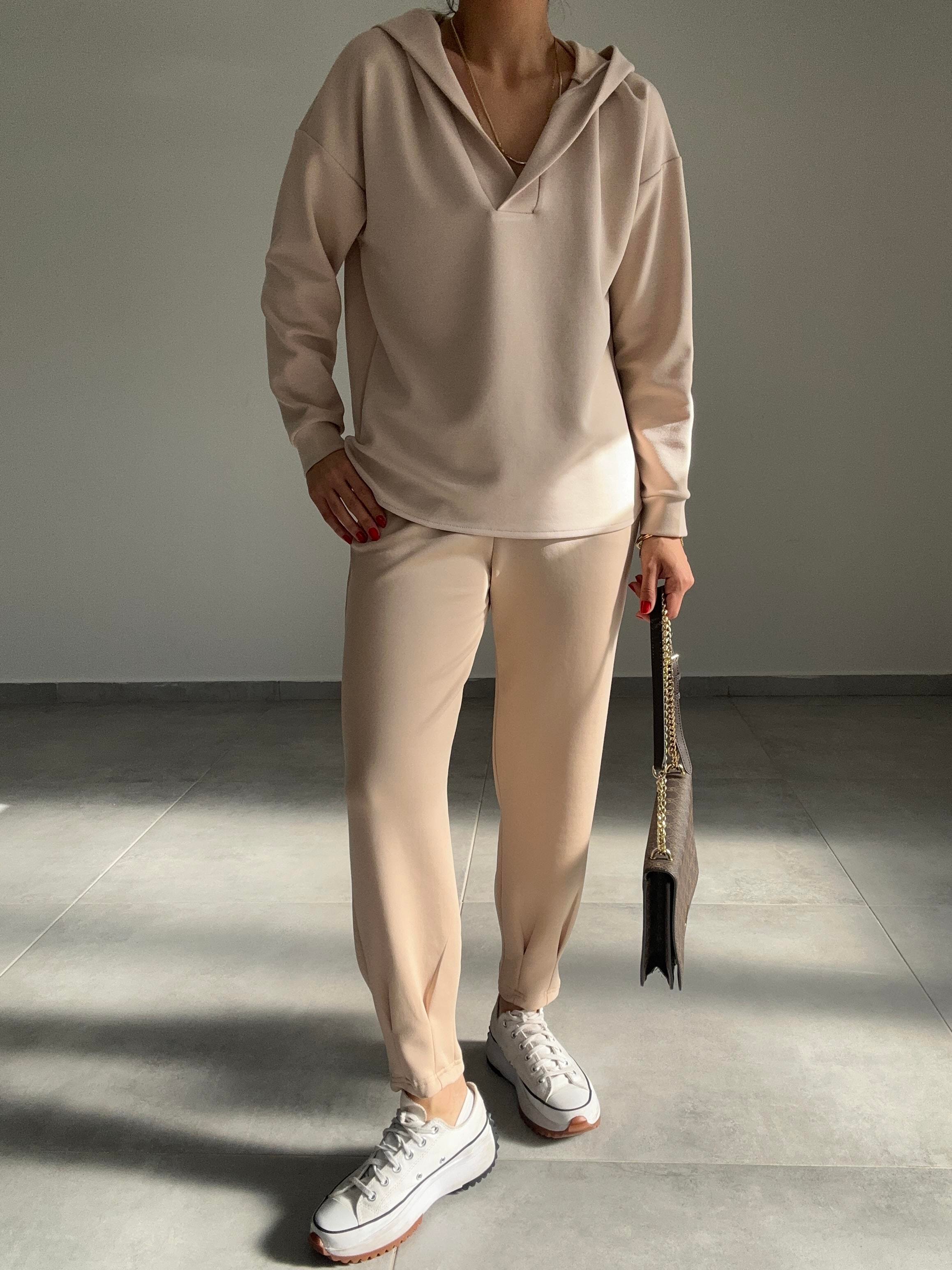 Bej Scuba Sweatshirt