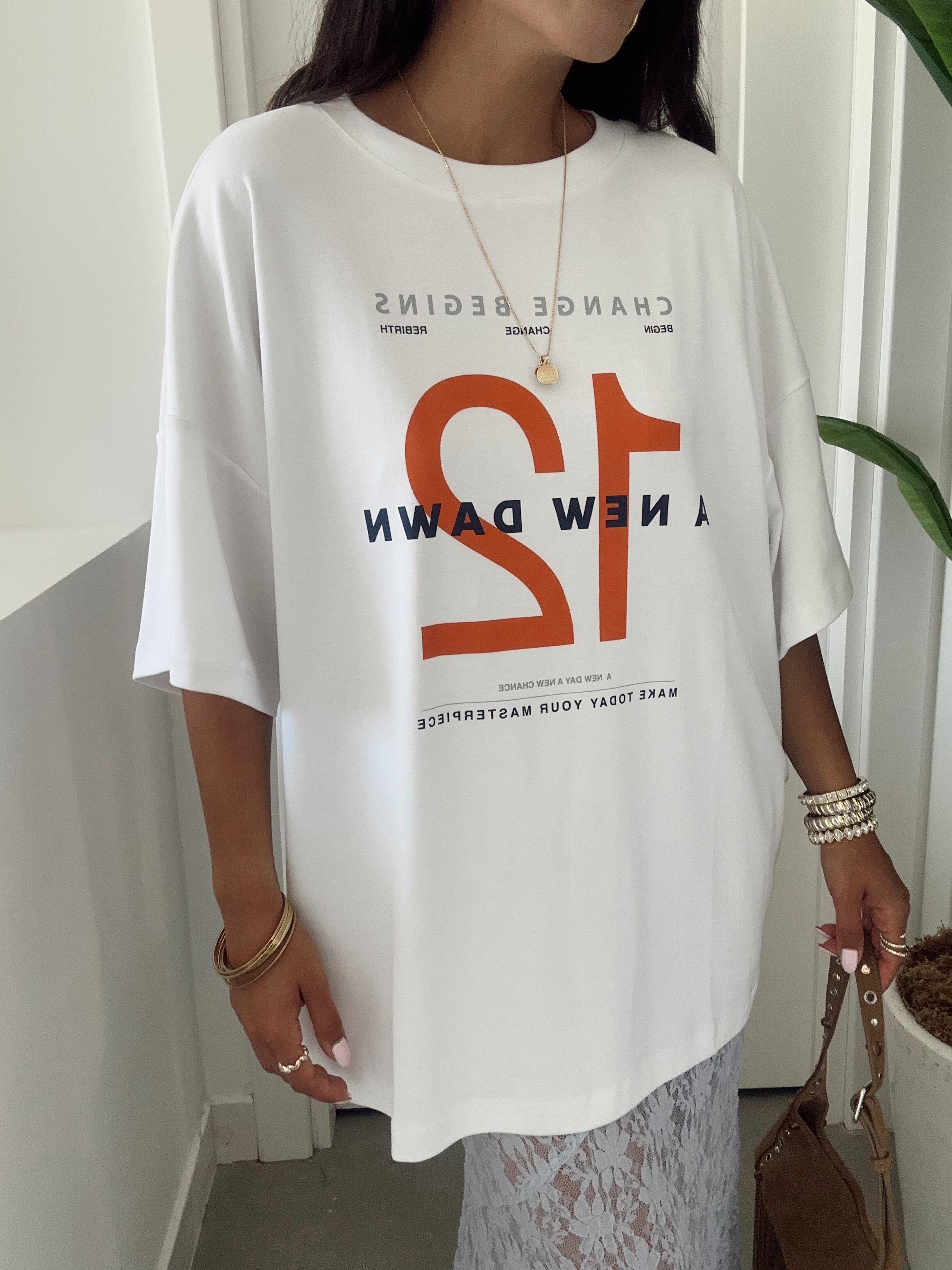 Beyaz Diya Tshirt