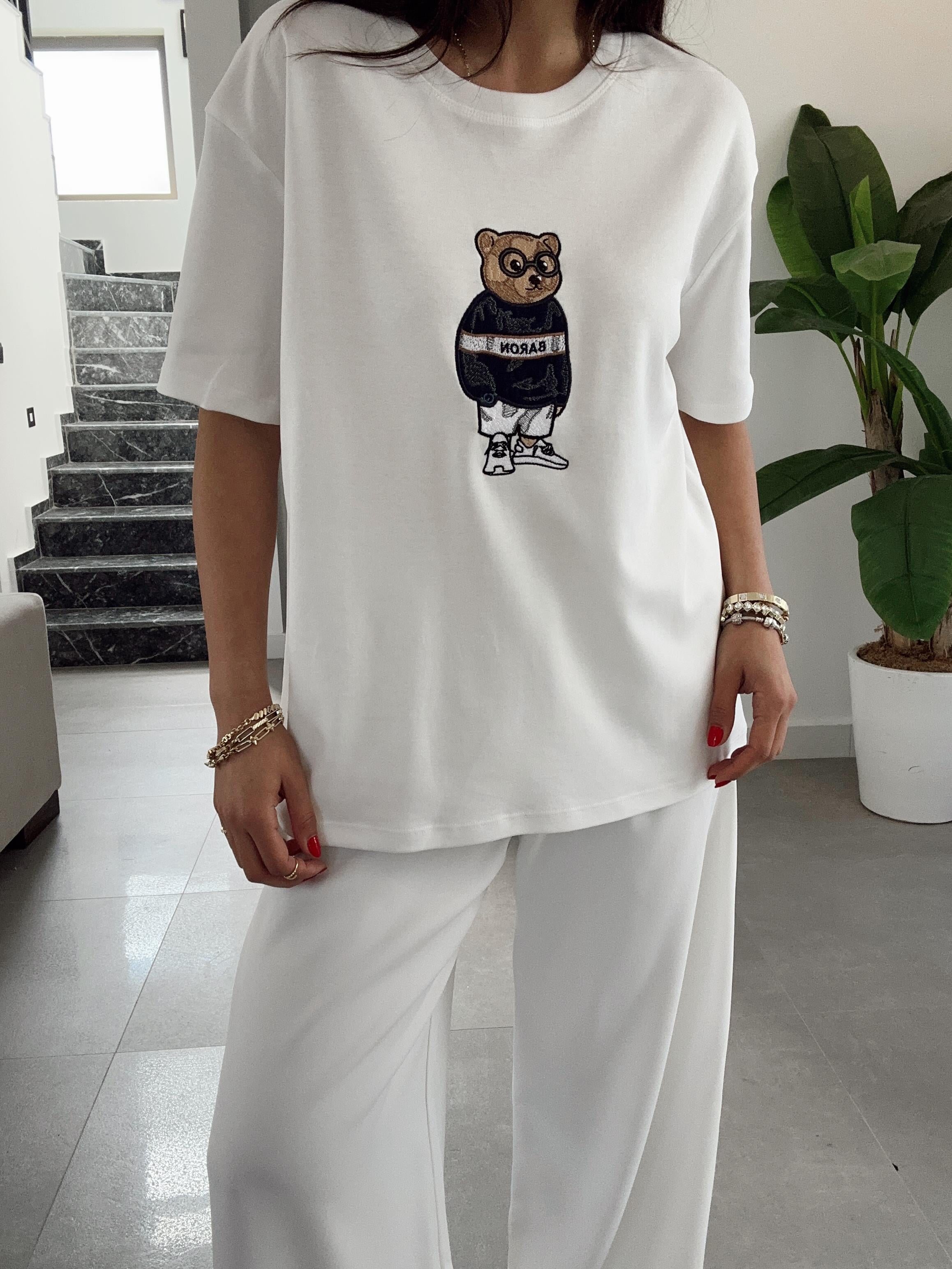 Beyaz Gözlüklü Teddy