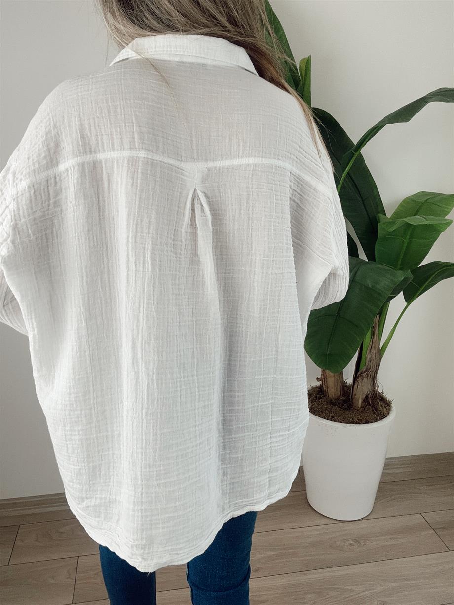 Beyaz Müslin Gömlek