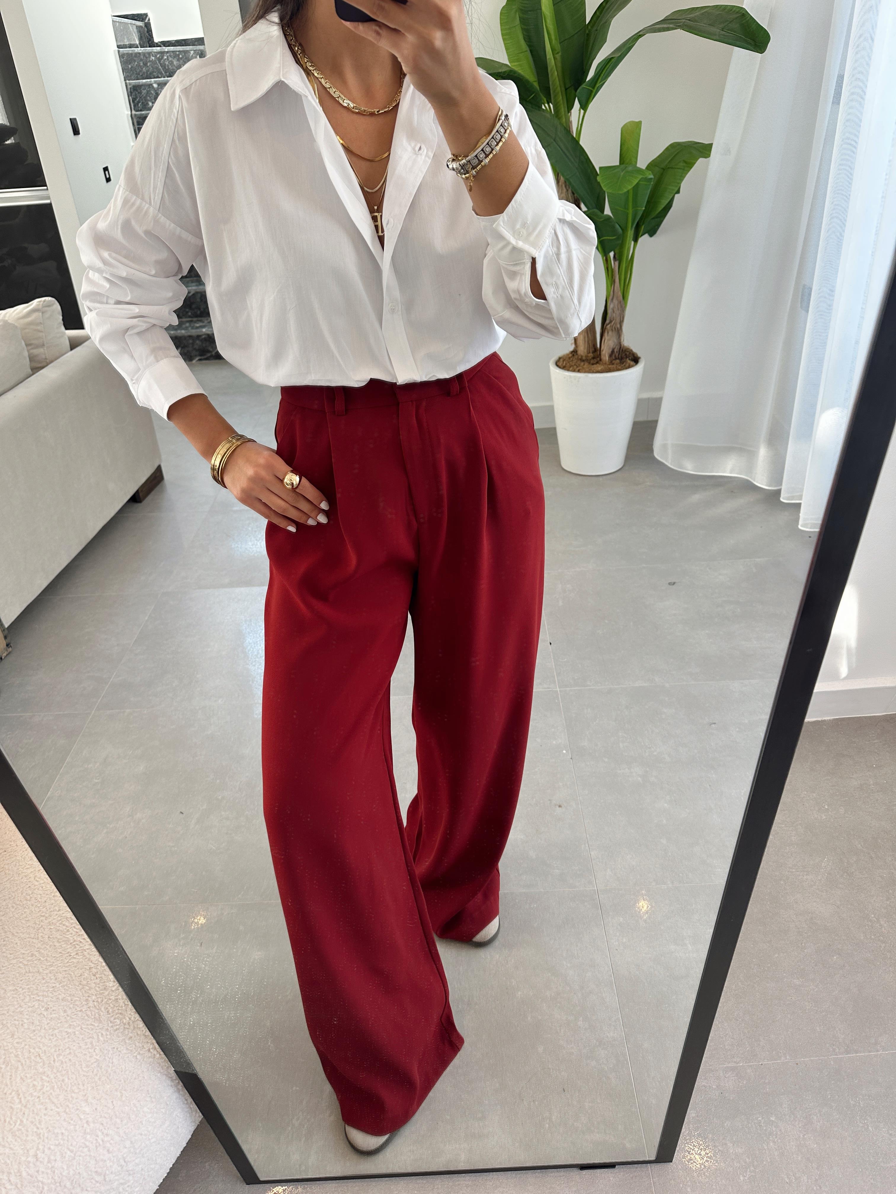 Beyaz Oversize Poplin Gömlek