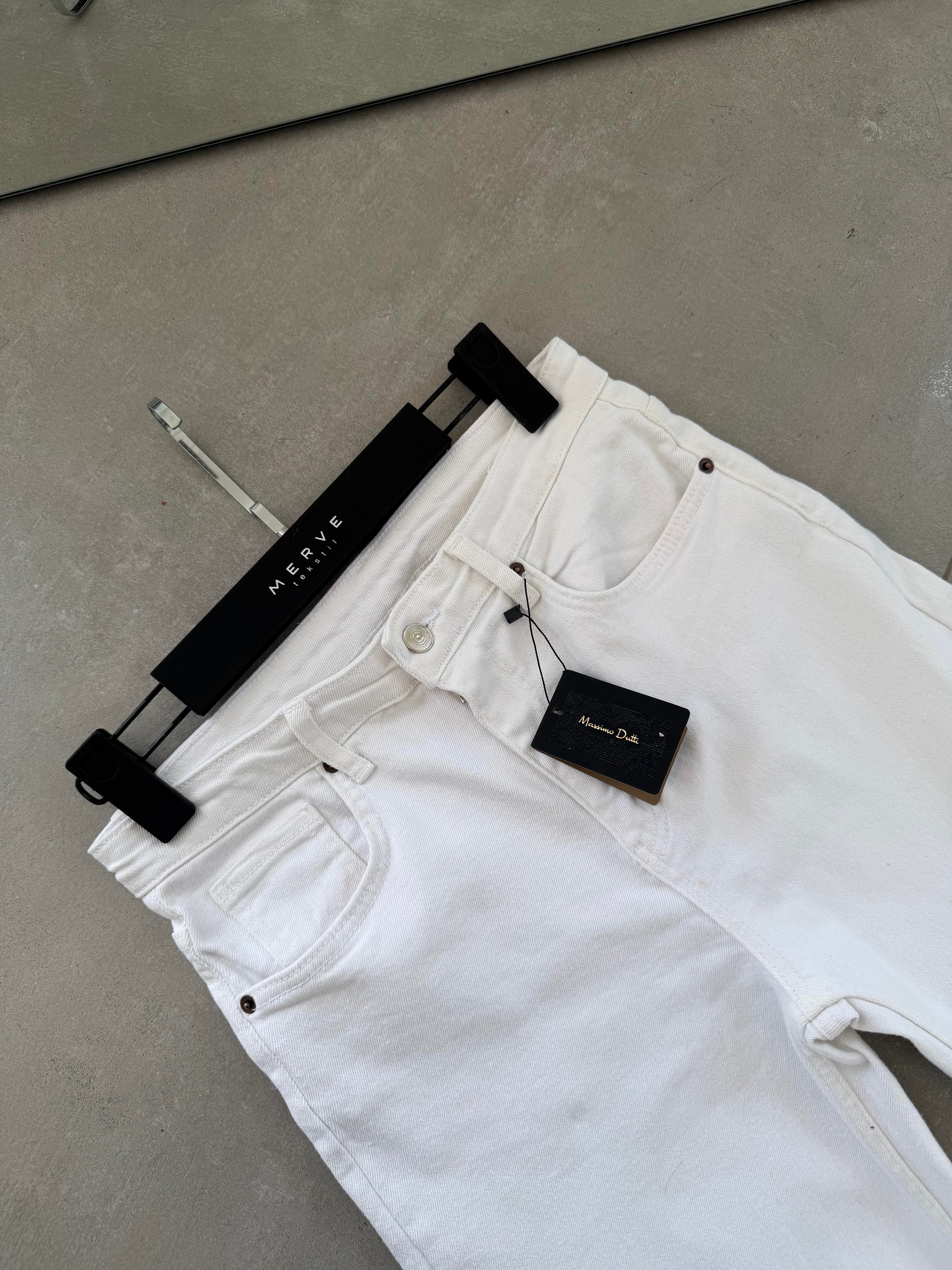 Beyaz Wideleg Jean