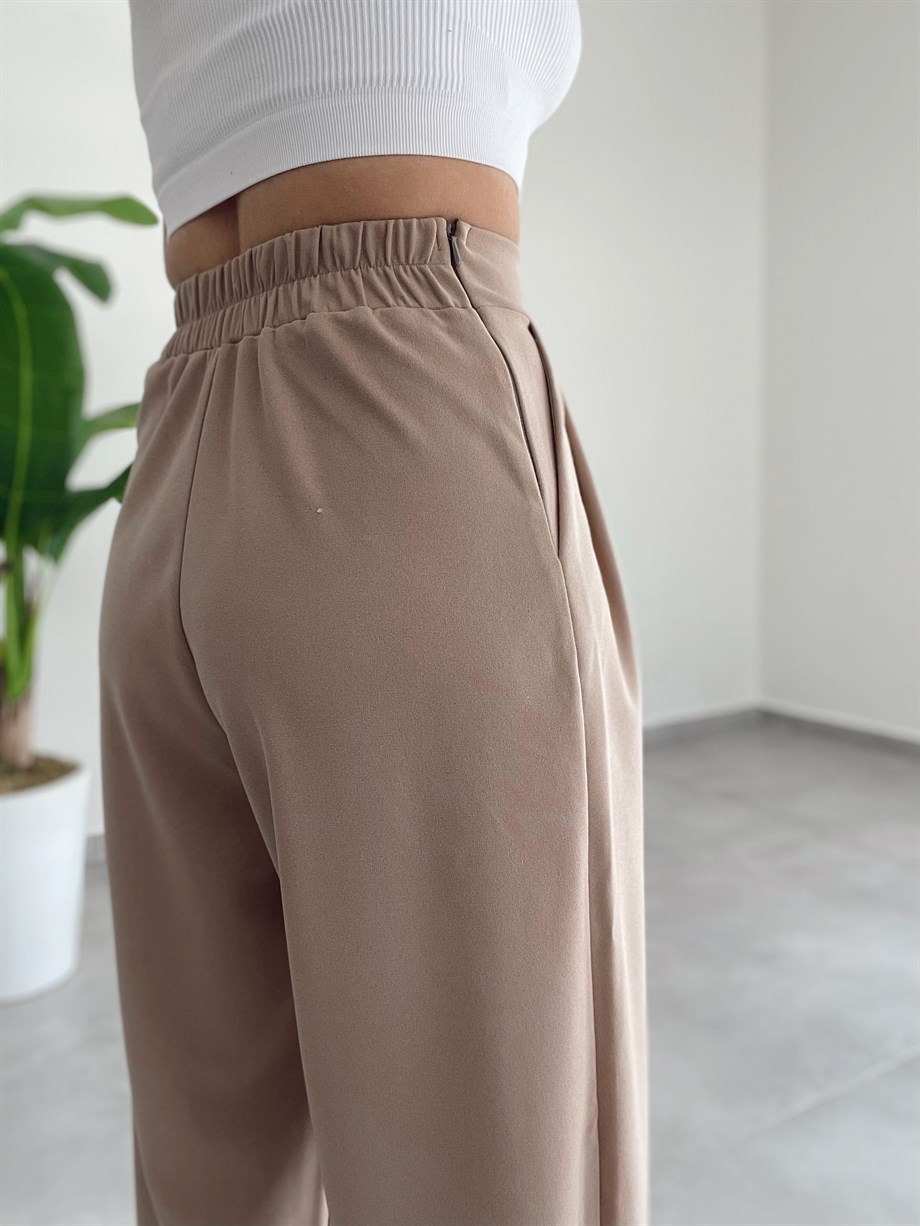 Bombeli Camel Pantolon