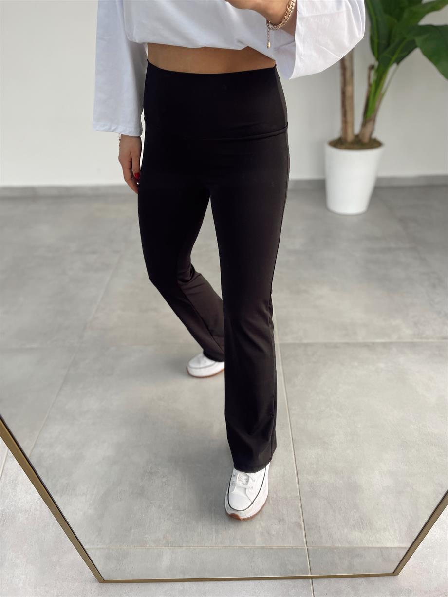 Boru Paça Siyah Fit  Tayt