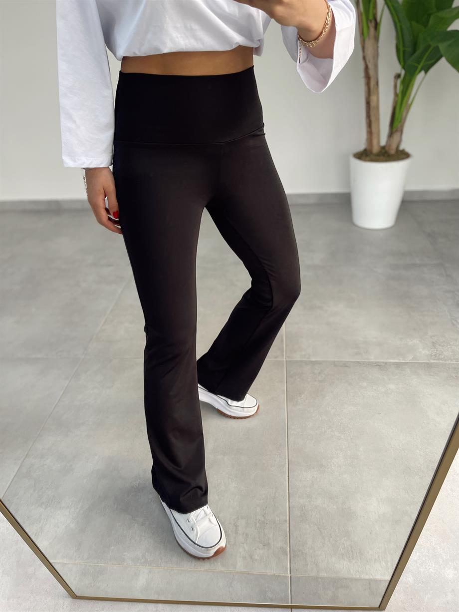Boru Paça Siyah Fit  Tayt