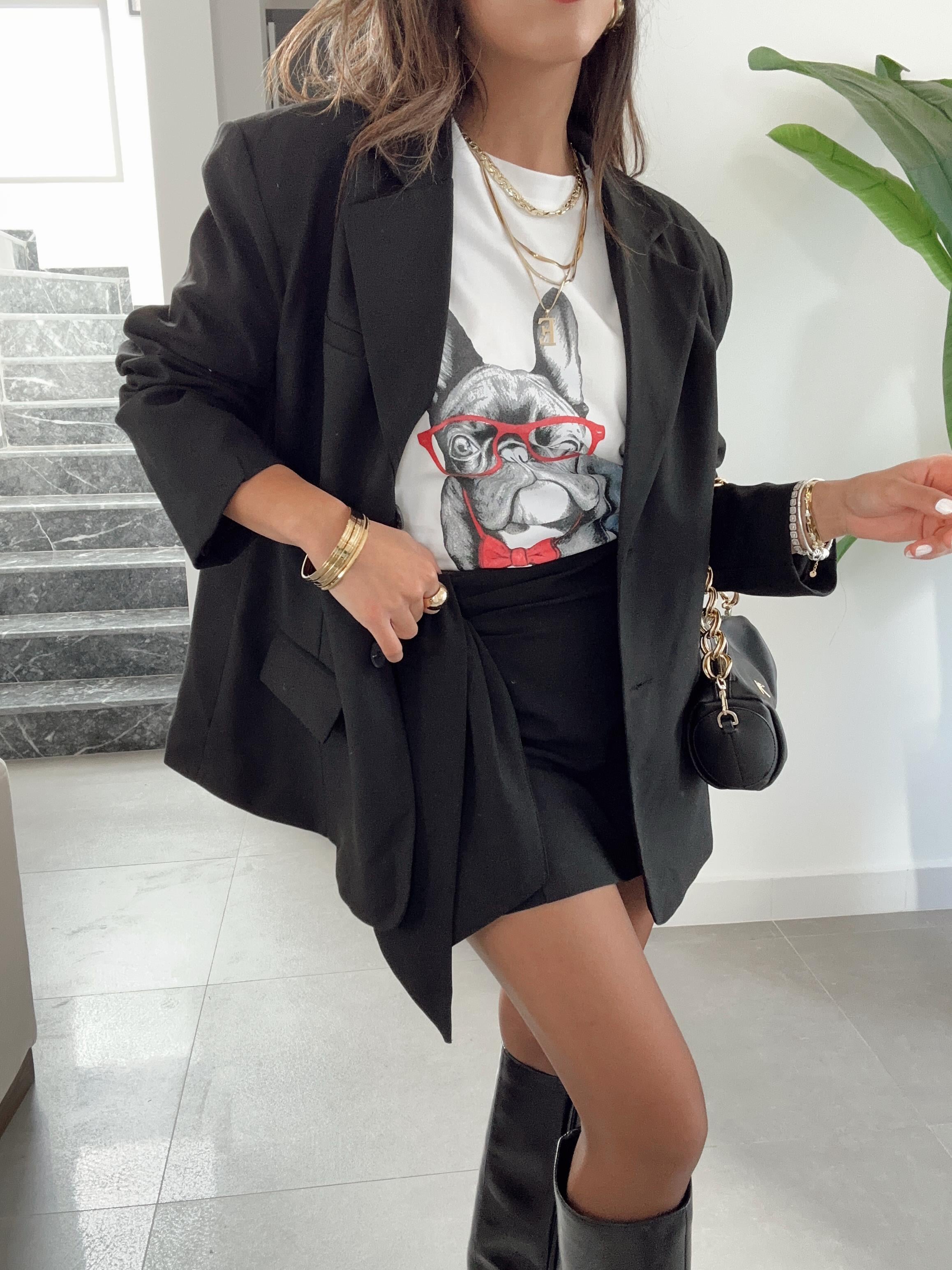 Buffy Beyaz Oversize Tshirt