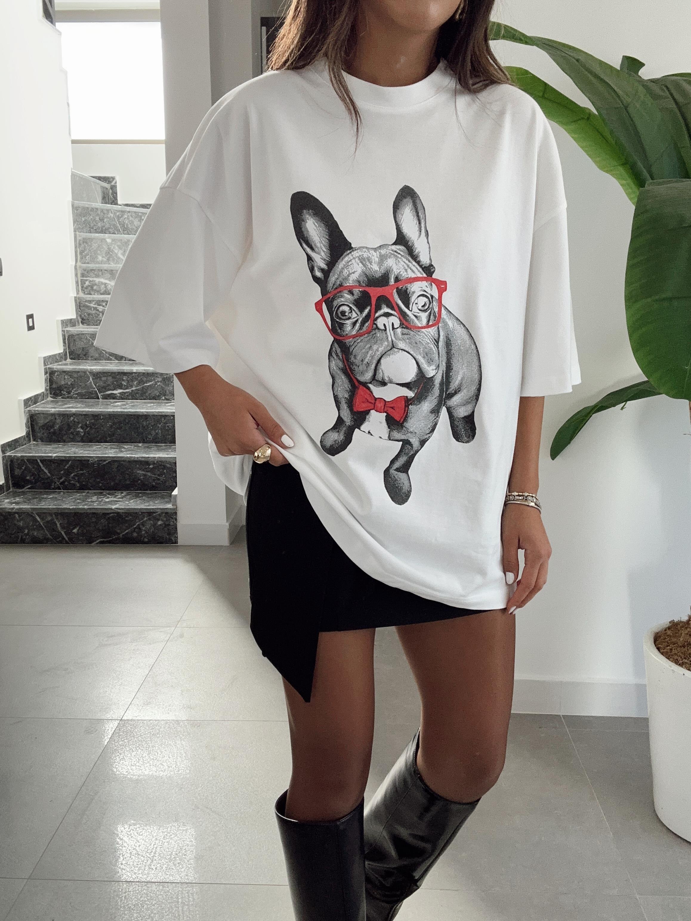 Buffy Beyaz Oversize Tshirt