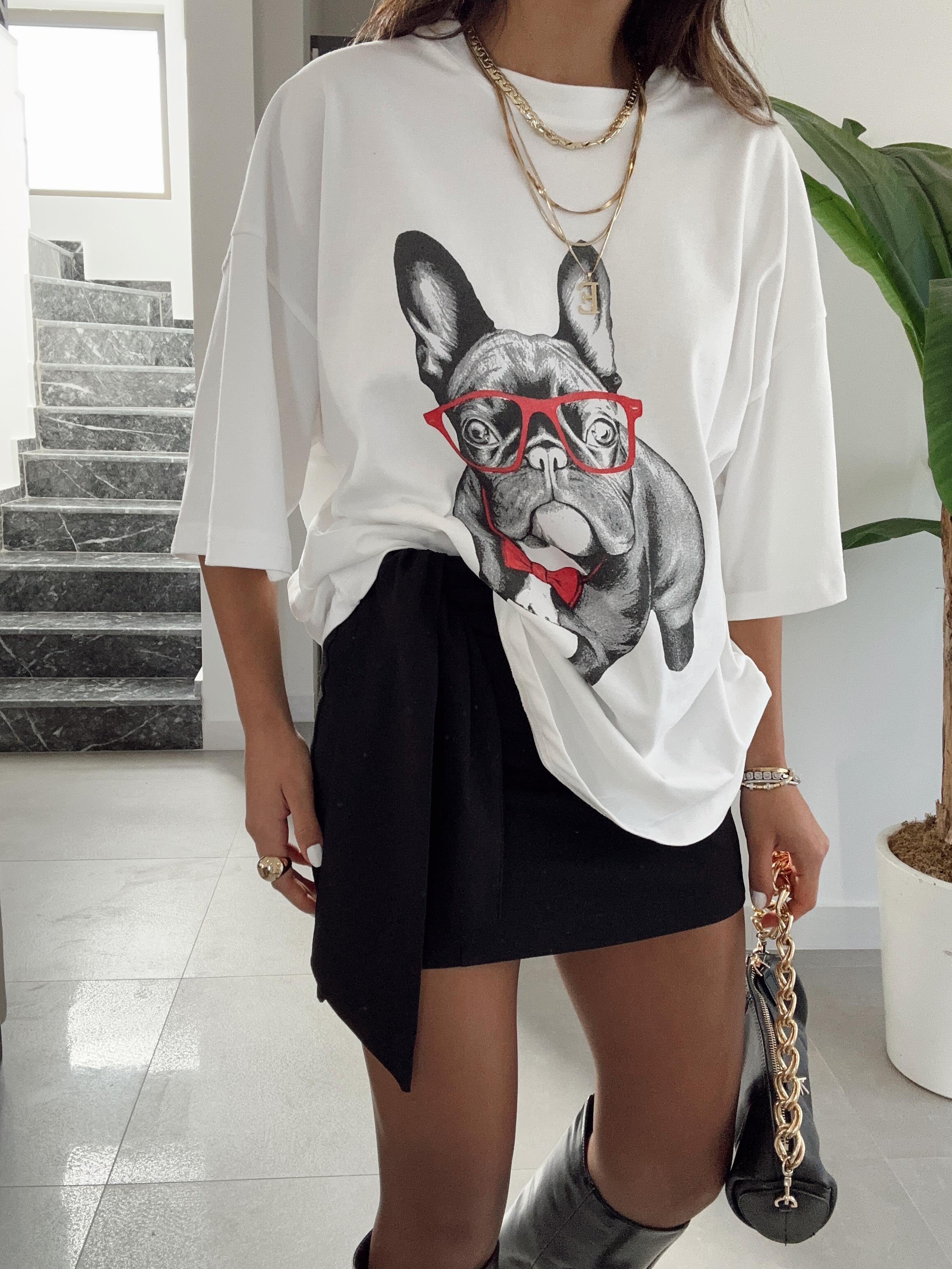 Buffy Beyaz Oversize Tshirt