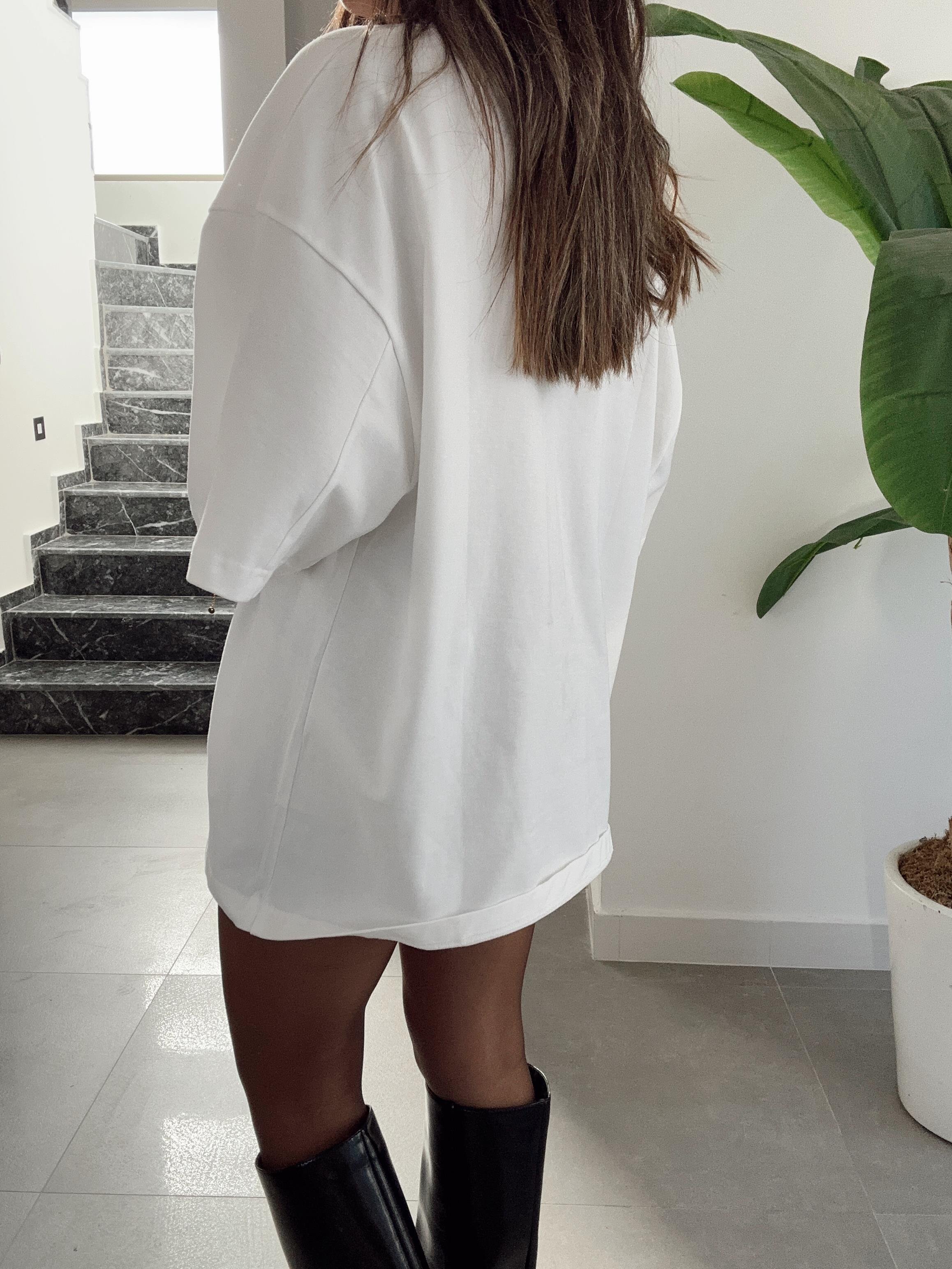 Buffy Beyaz Oversize Tshirt