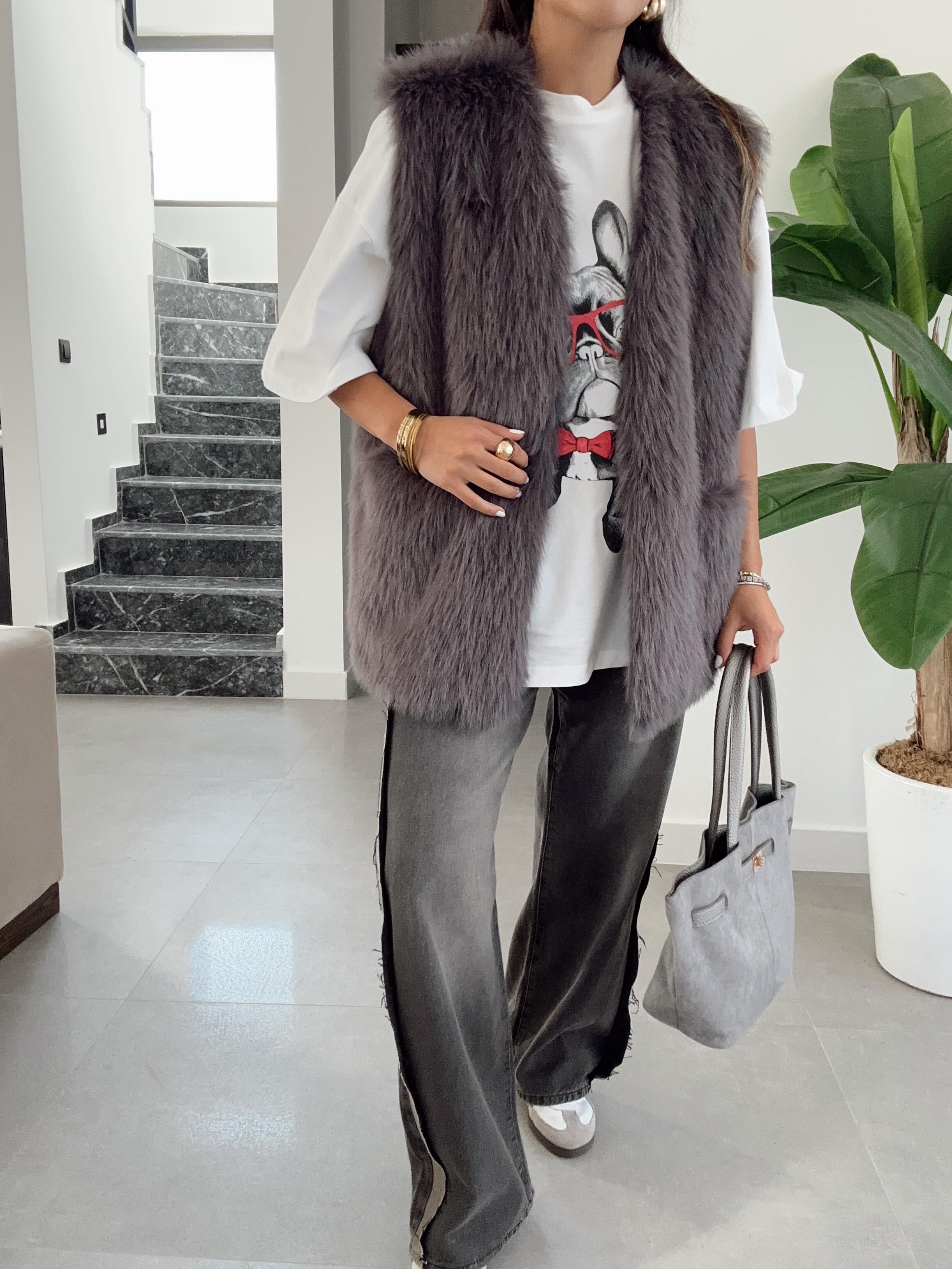 Buffy Beyaz Oversize Tshirt