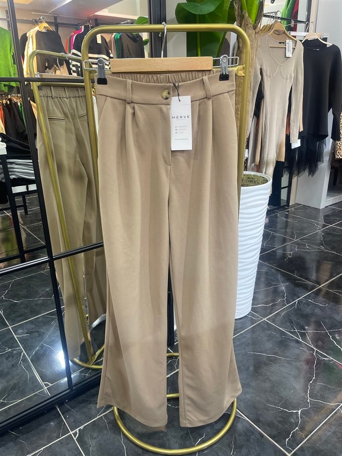 Camel Palazzo Pantolon