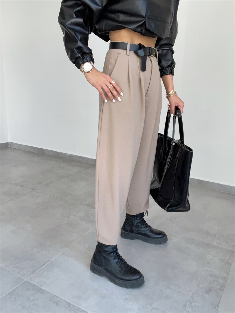 Camel Şalvar Pantolon