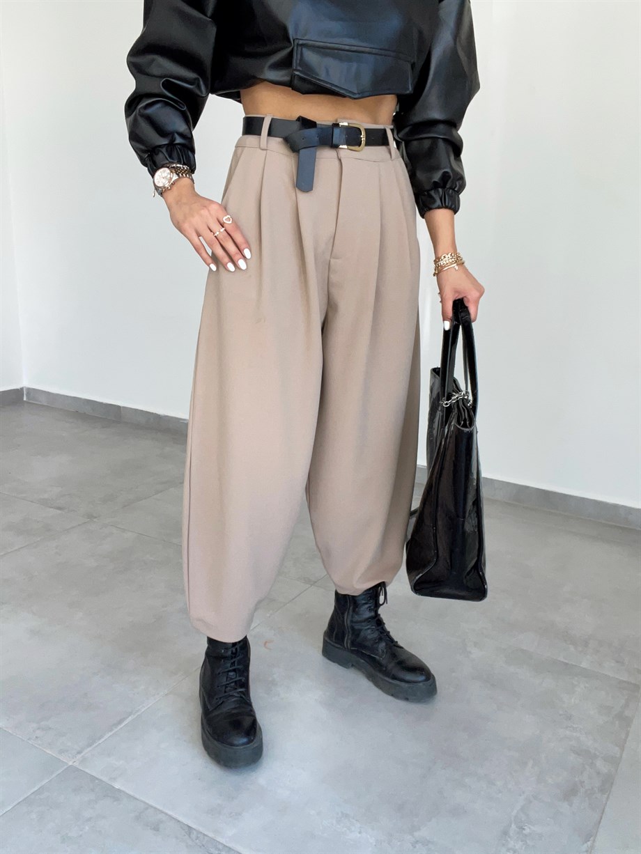 Camel Şalvar Pantolon