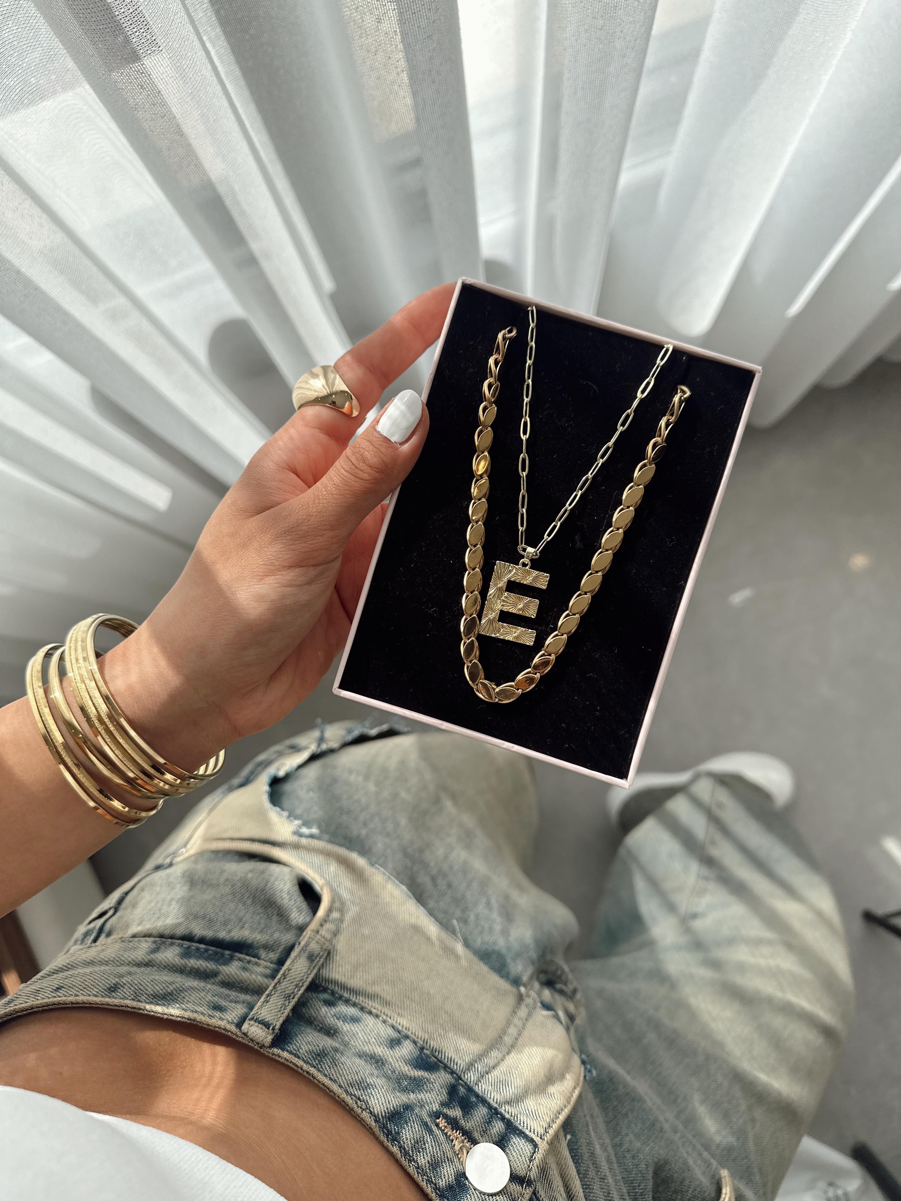 Çelik Gold Kolye 05