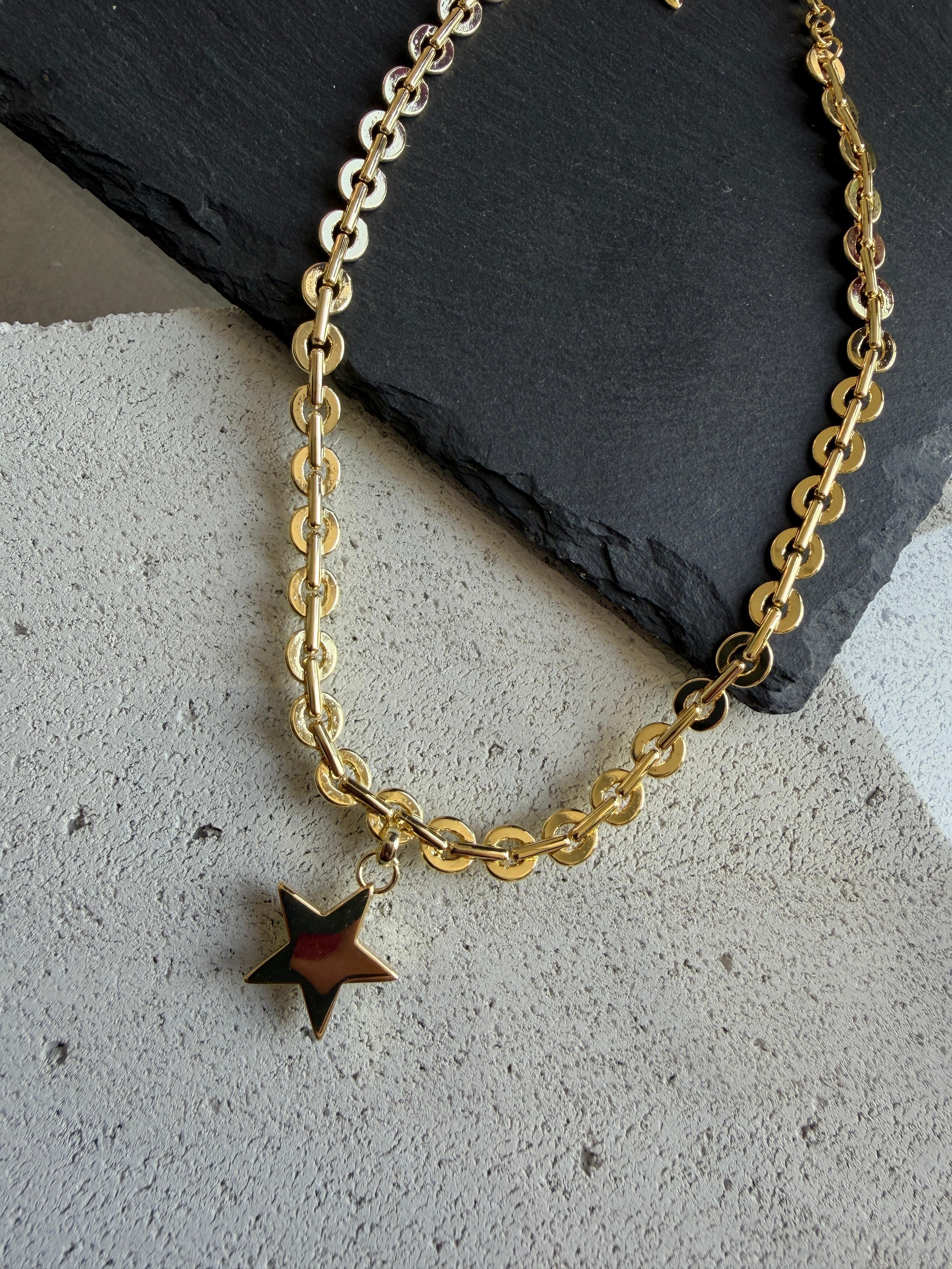 Çelik Gold Kolye 06