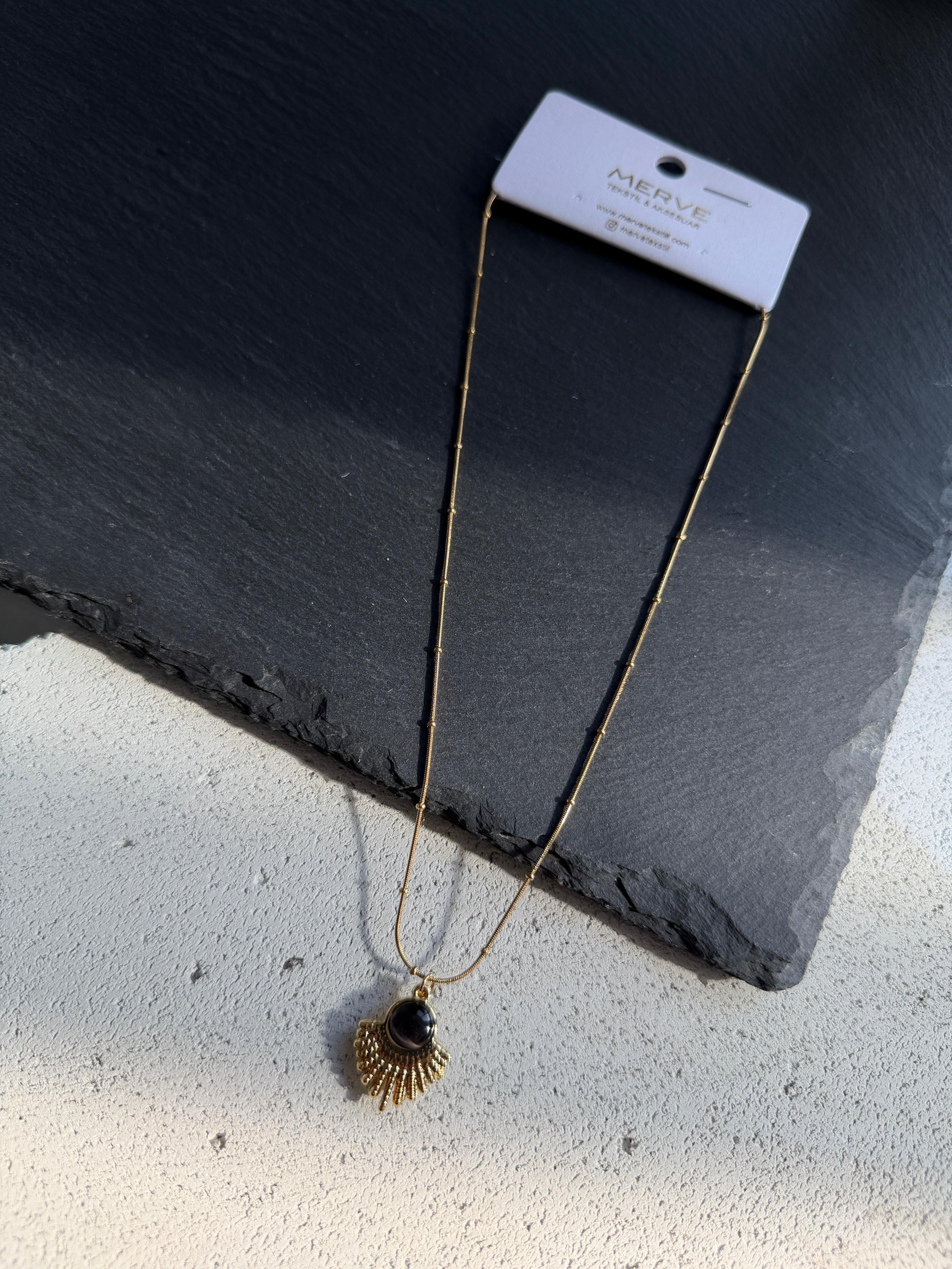 Çelik Gold Kolye 15