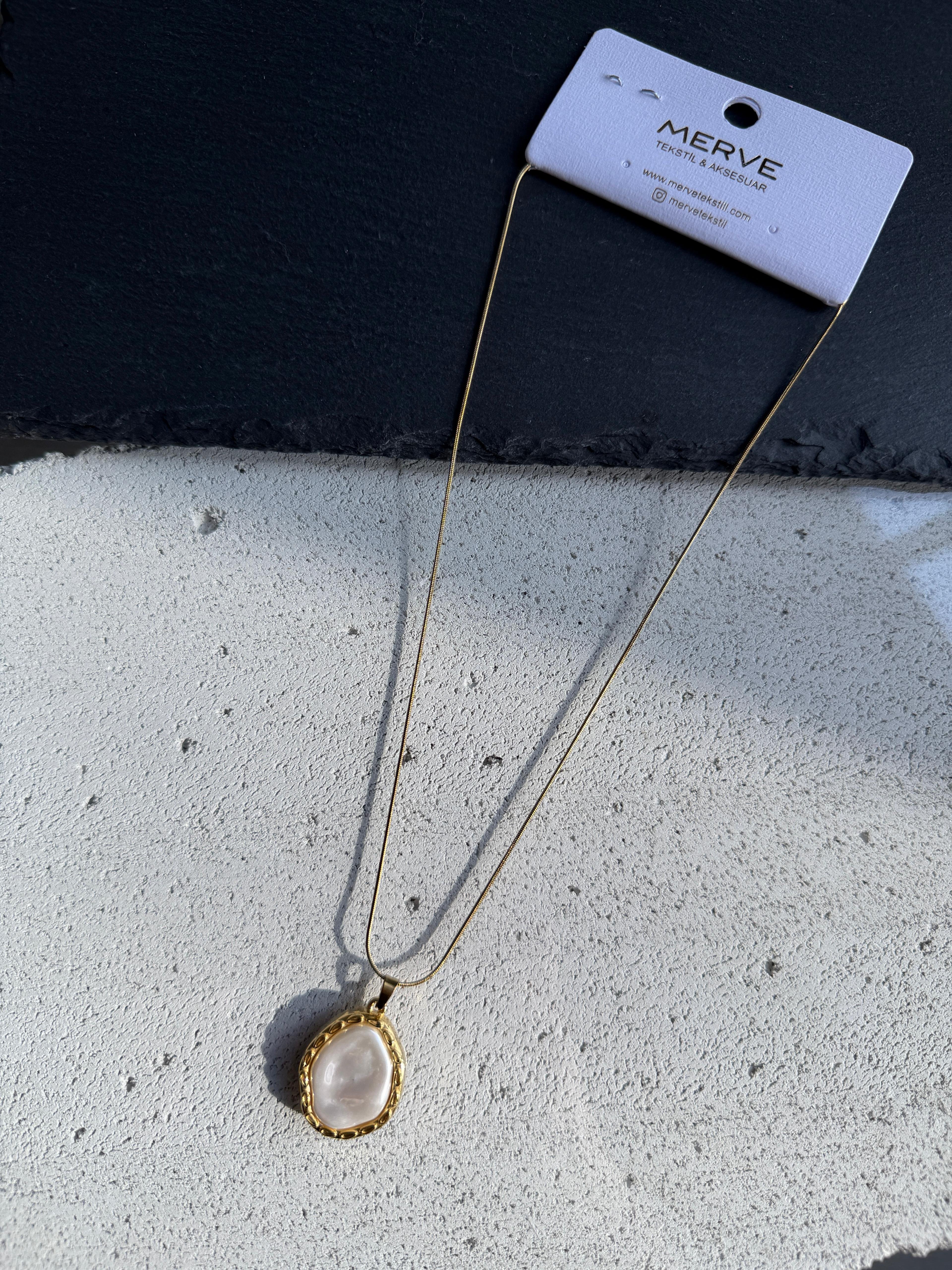 Çelik Gold Kolye 18