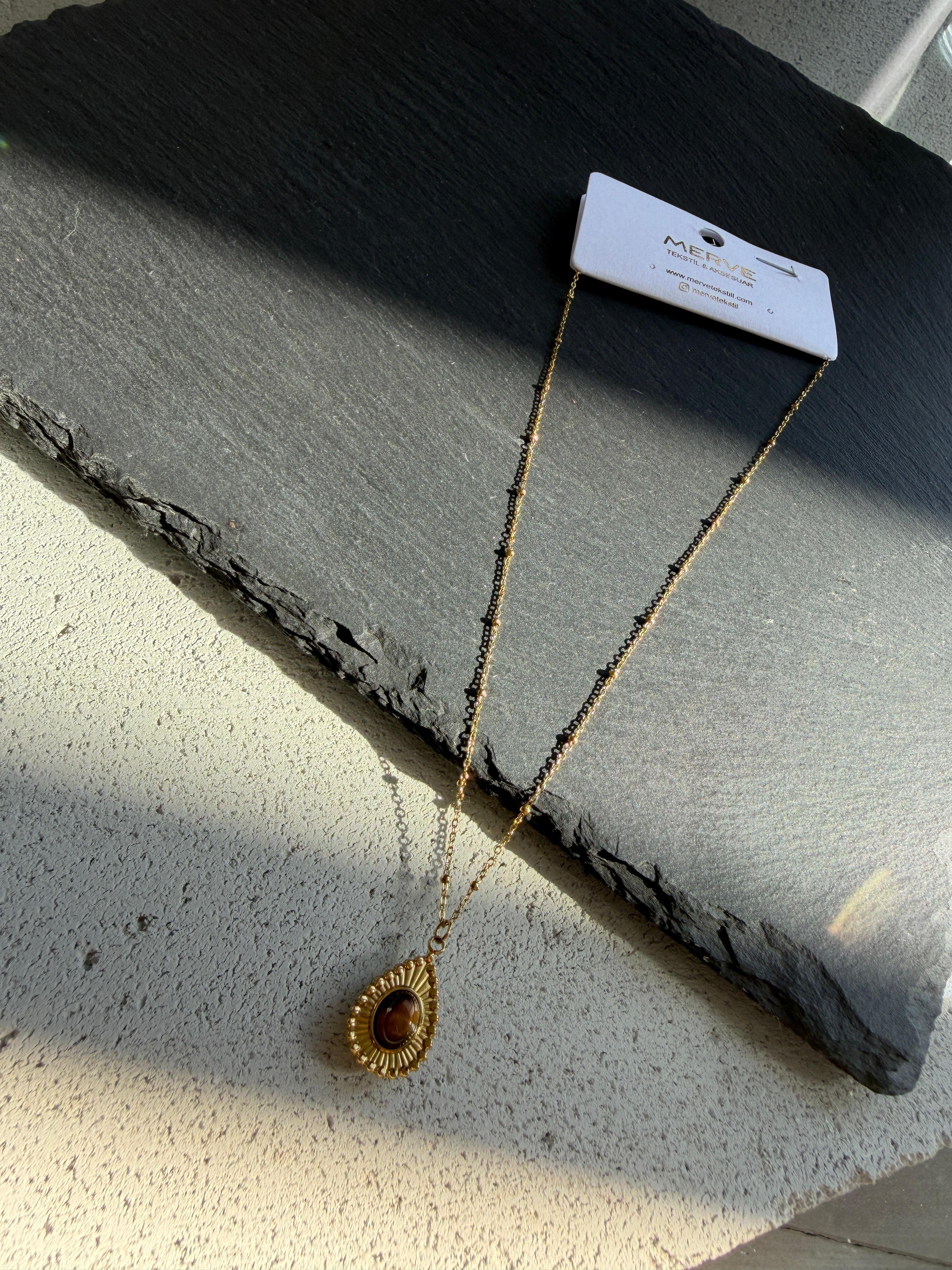 Çelik Gold Kolye 21