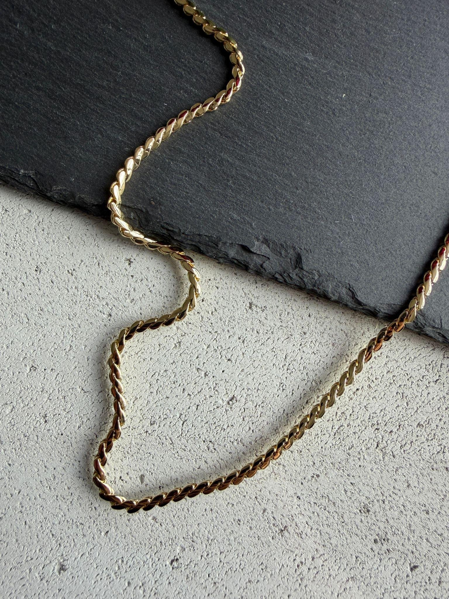 Çelik Gold Kolye 25